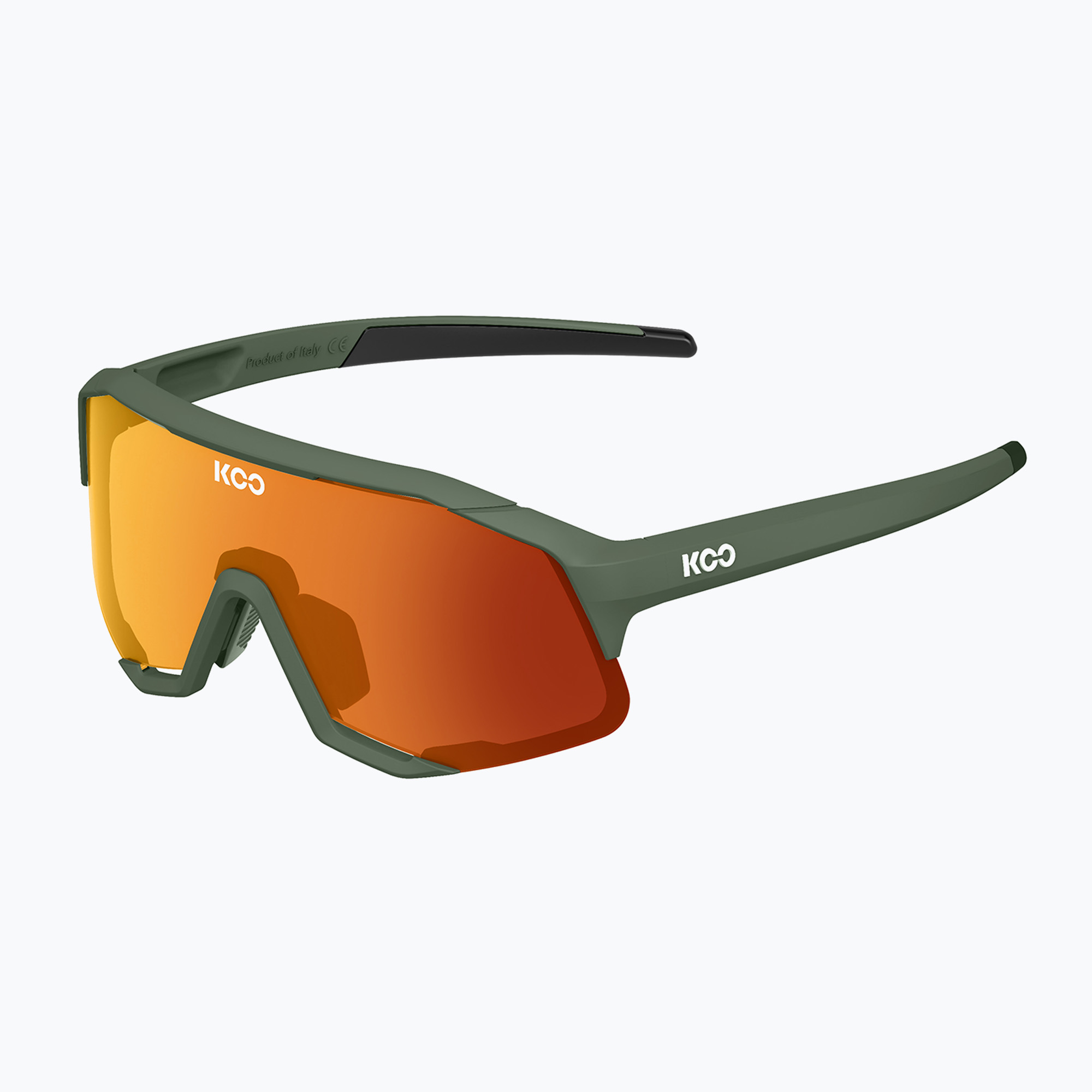 Koo Demos green matt/orange mirror sunglasses