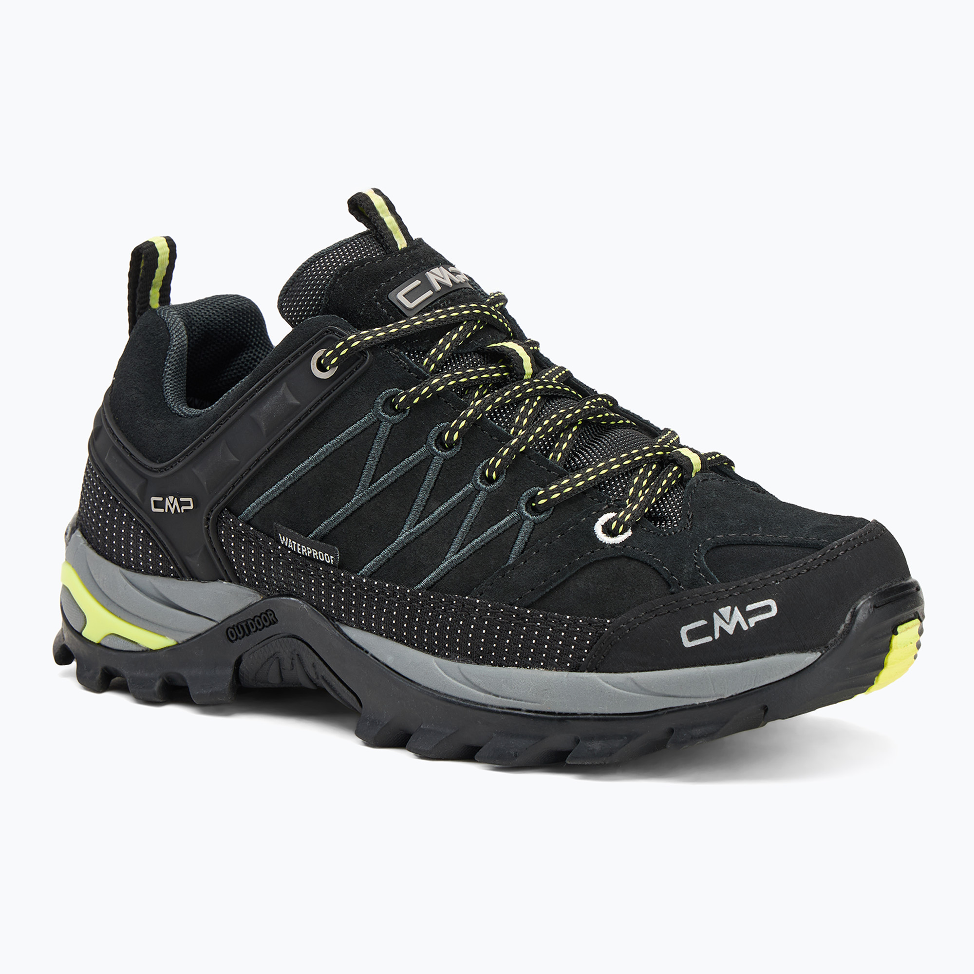 Women's trekking boots CMP Rigel Low Wp nero/lime (38 EU)