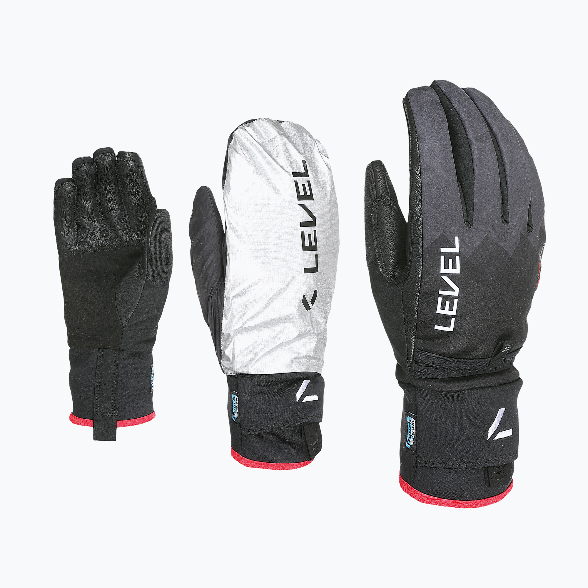 Level Ski Gloves Alper Light black (M)