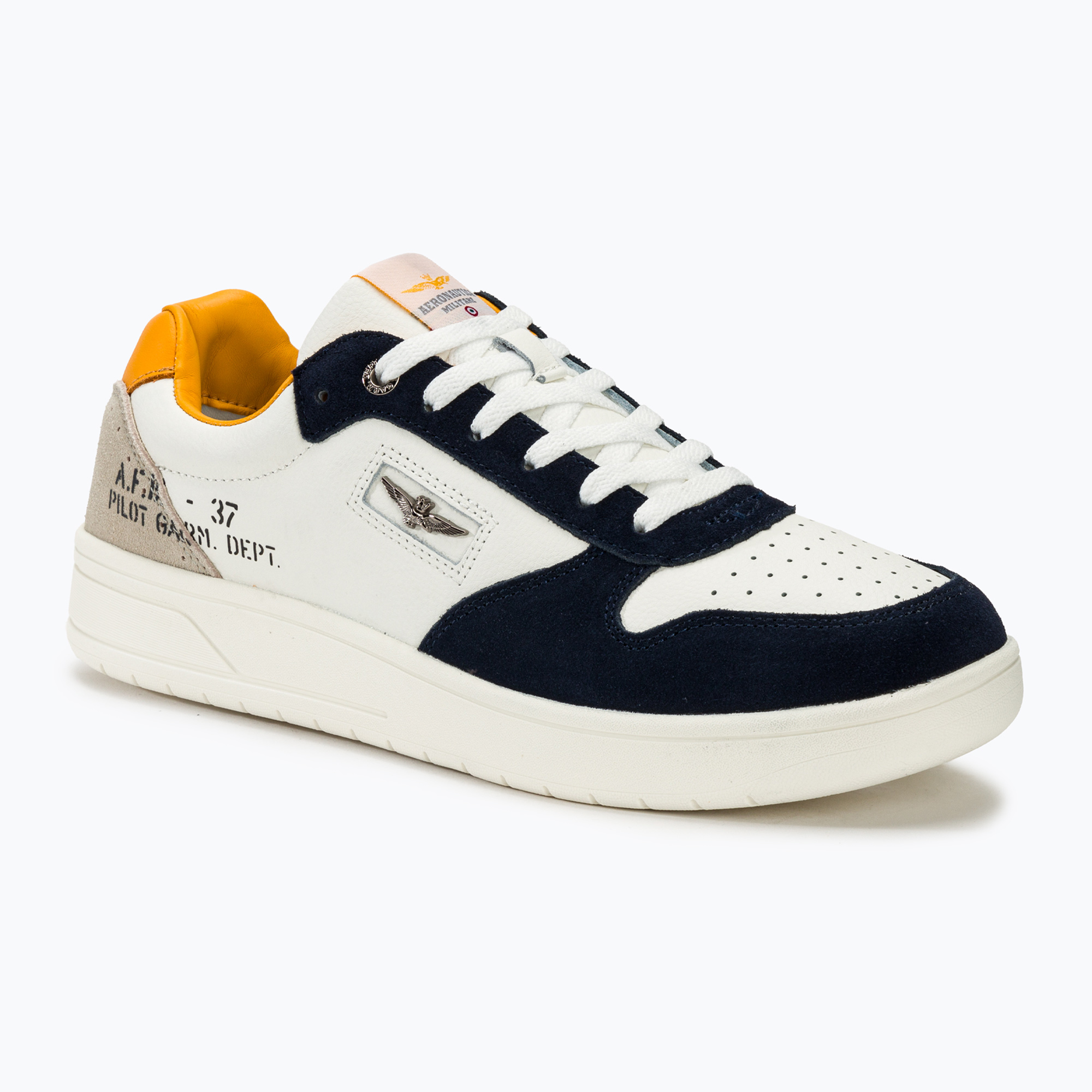 Men's Aeronautica Militare Leather Pilot yellow shoes (40 EU)