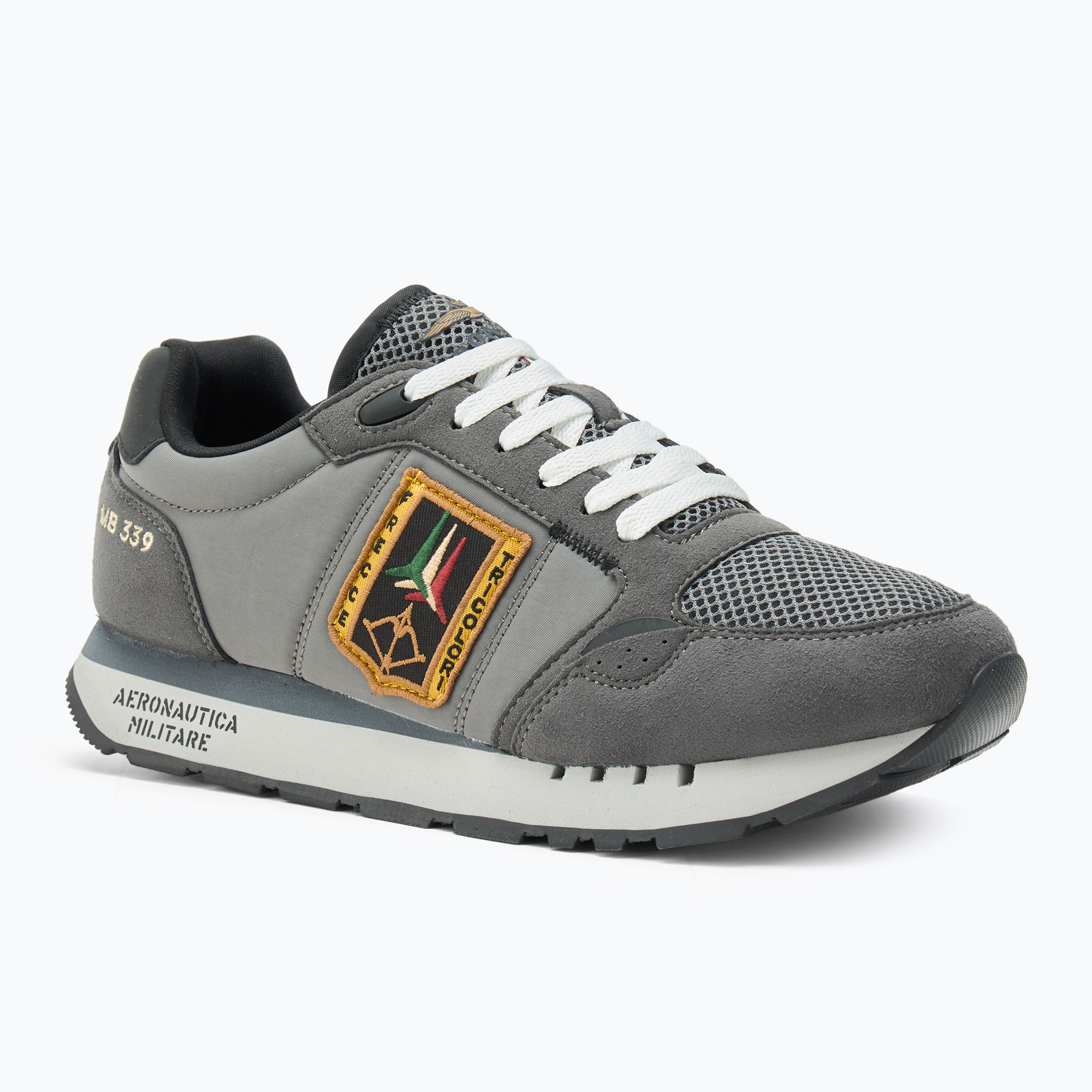 Aeronautica Militare men's shoes SC292CT3331 light grey/dark grey (46 EU)
