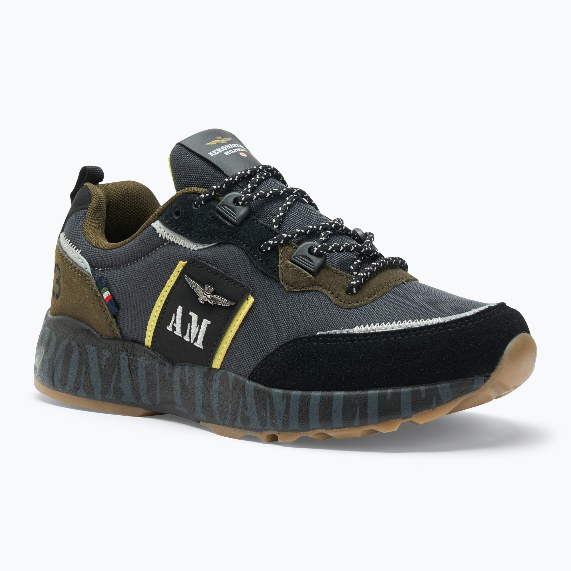 Aeronautica Militare men's shoes SC293CT3381 green/black/dark grey (42 EU)