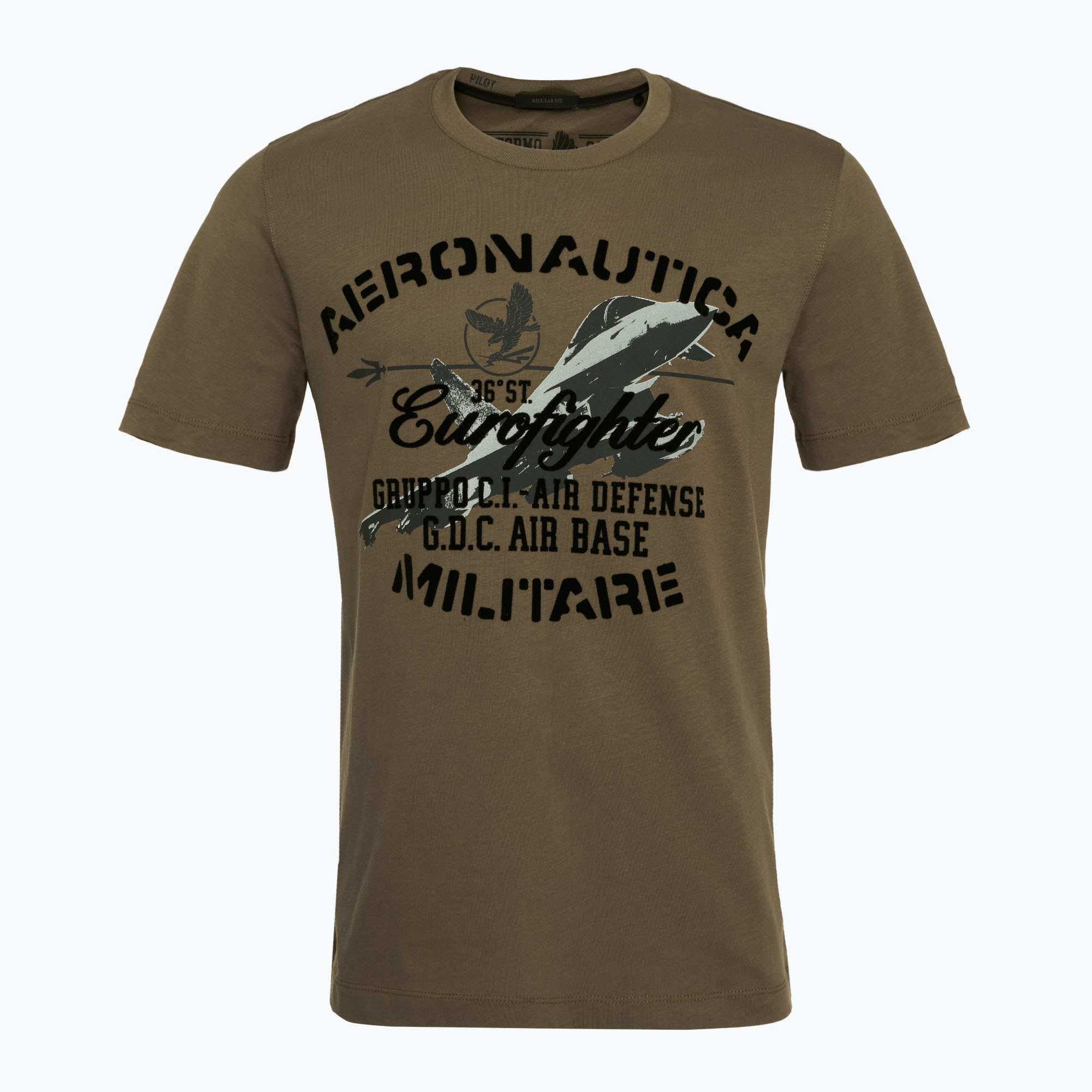 Men's Aeronautica Militare Flying Team light mud t-shirt (L)