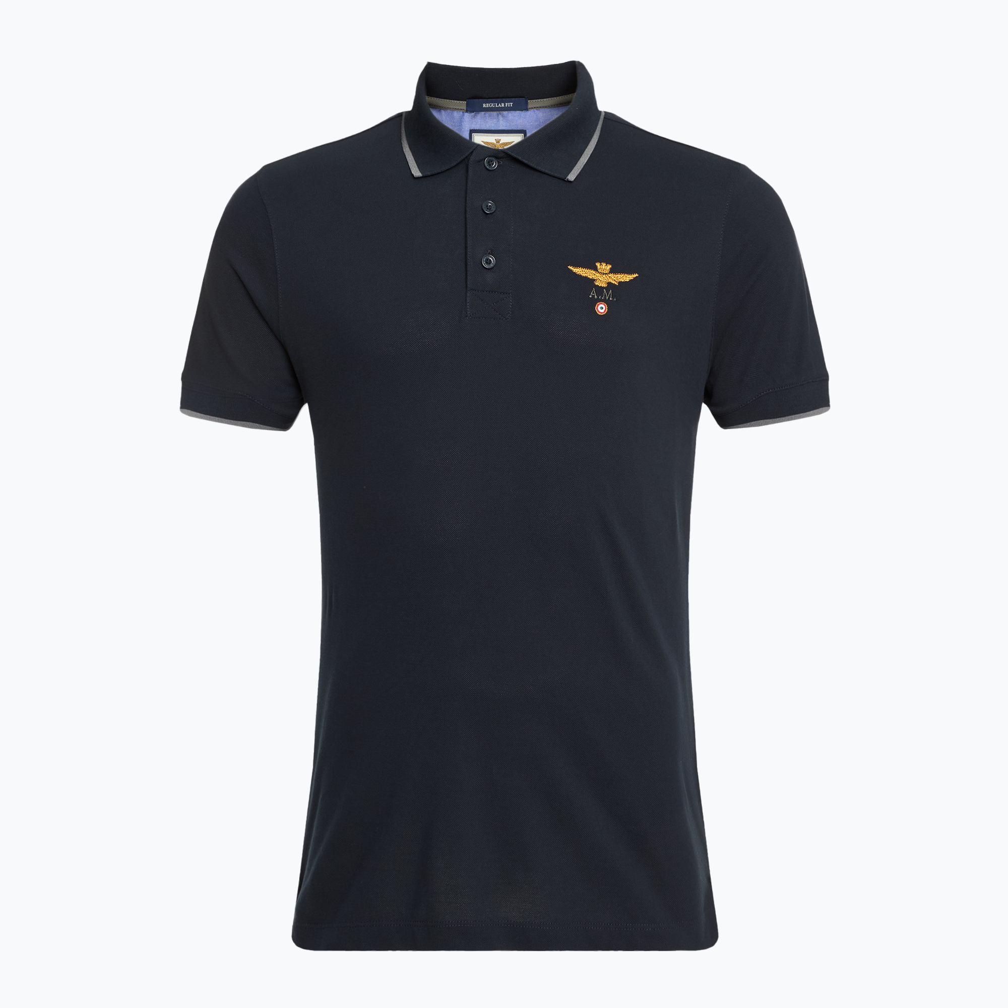 Men's polo shirt Aeronautica Militare Essential blu navy