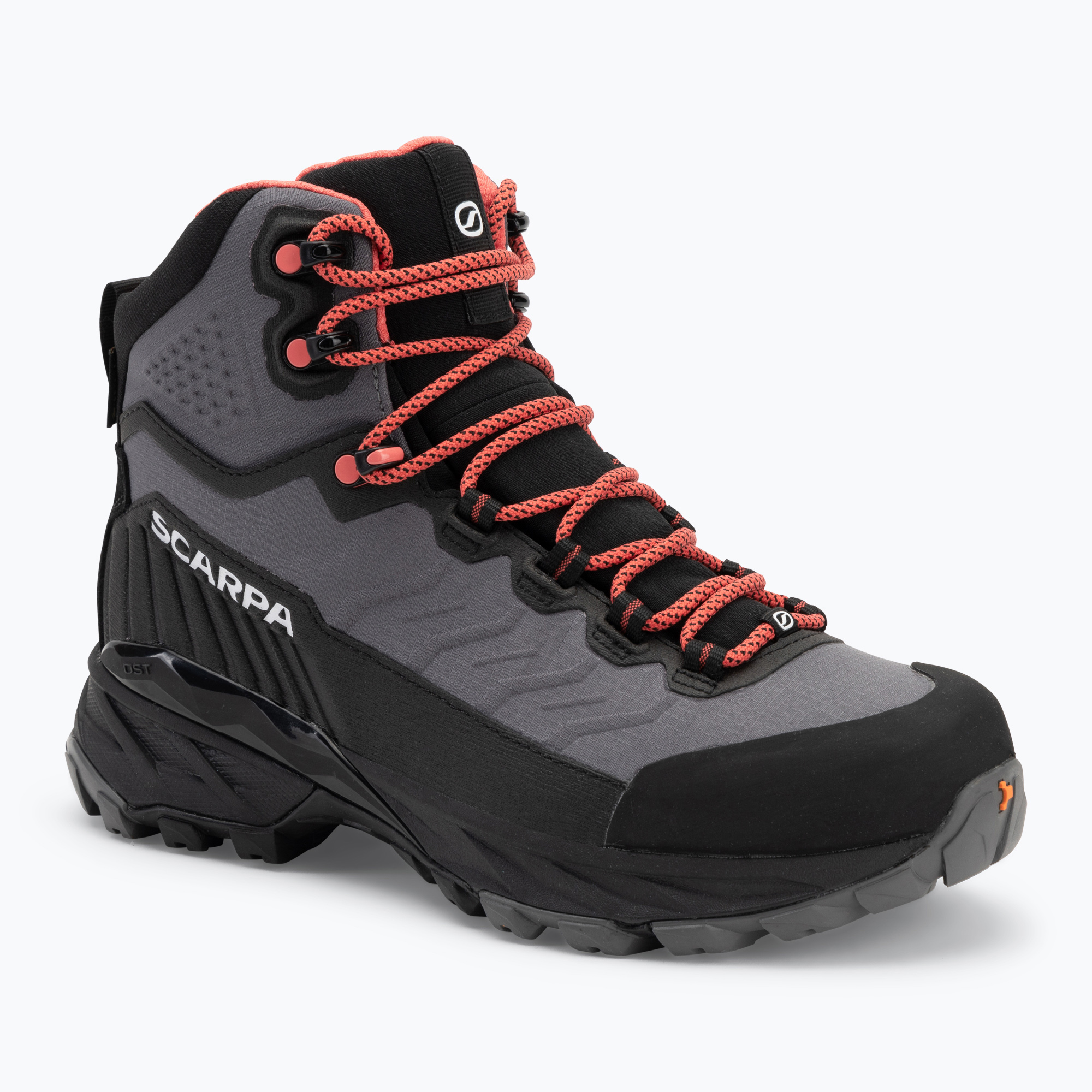 Women's trekking boots SCARPA Rush TRK LT GTX gray/coral (40 EU)