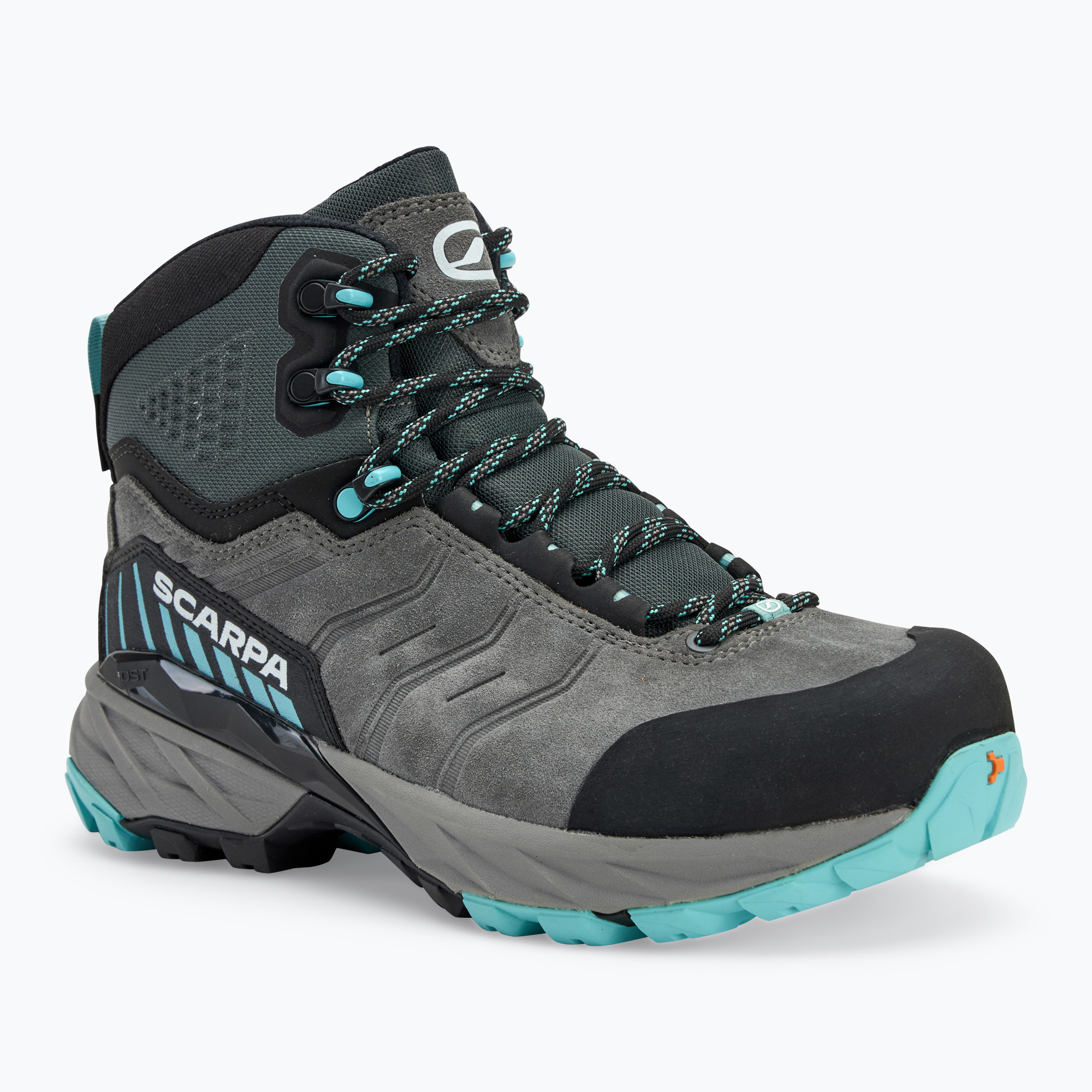 Women's trekking boots SCARPA Rush TRK GTX midgray/aqua (38 EU)