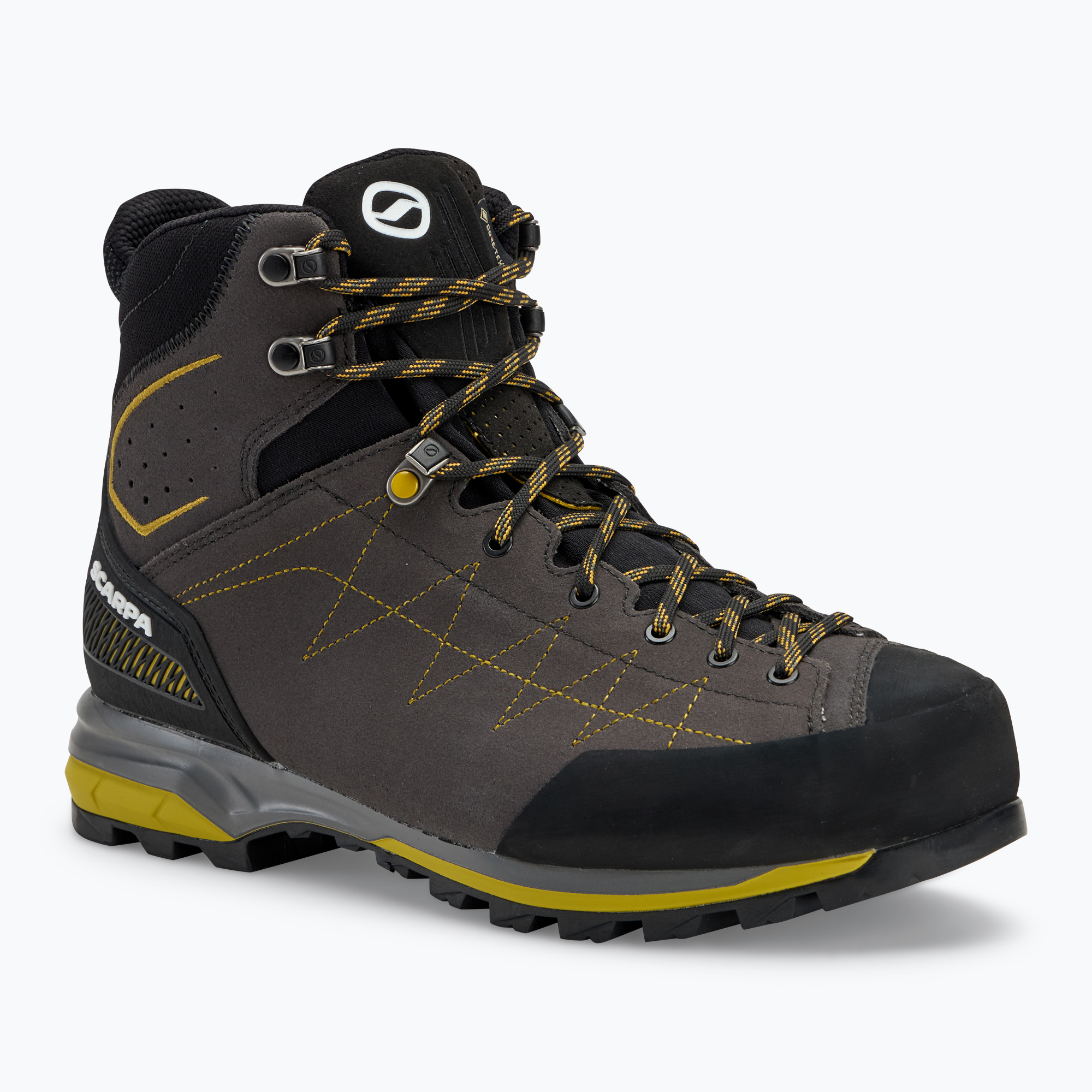 Men's SCARPA Zodiac TRK GTX anthracite/sulphur approach shoes (41.5 EU)