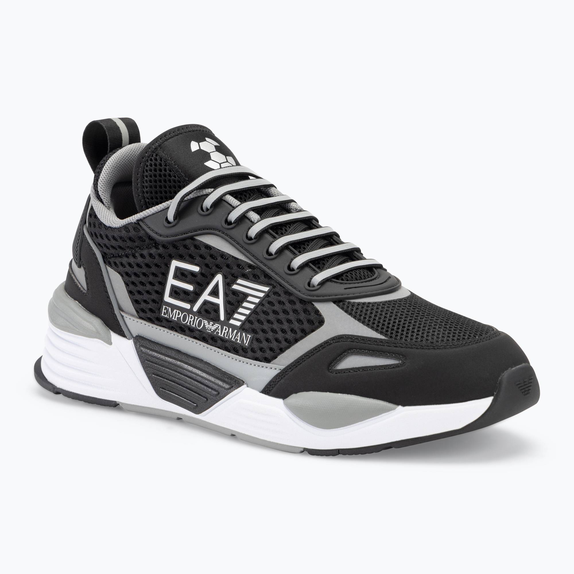 EA7 Emporio Armani Ace Runner Mesh black/ silver shoes (46 EU)