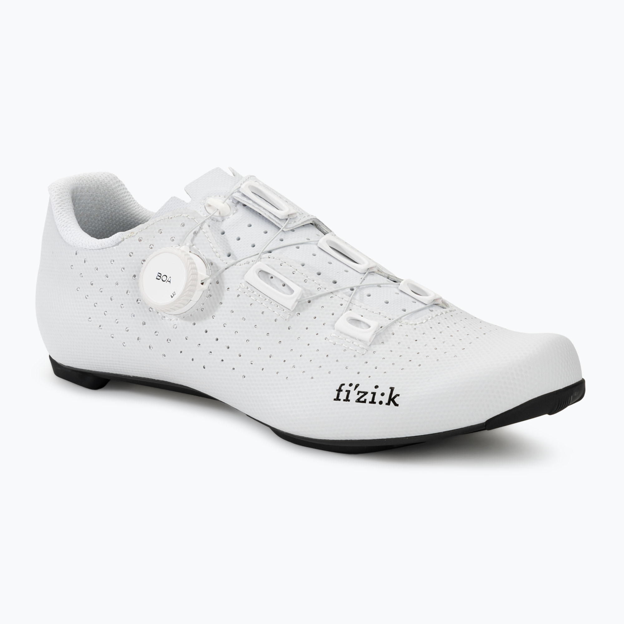 Men's road shoes Fizik Tempo Decos Carbon white/white (41 EU)