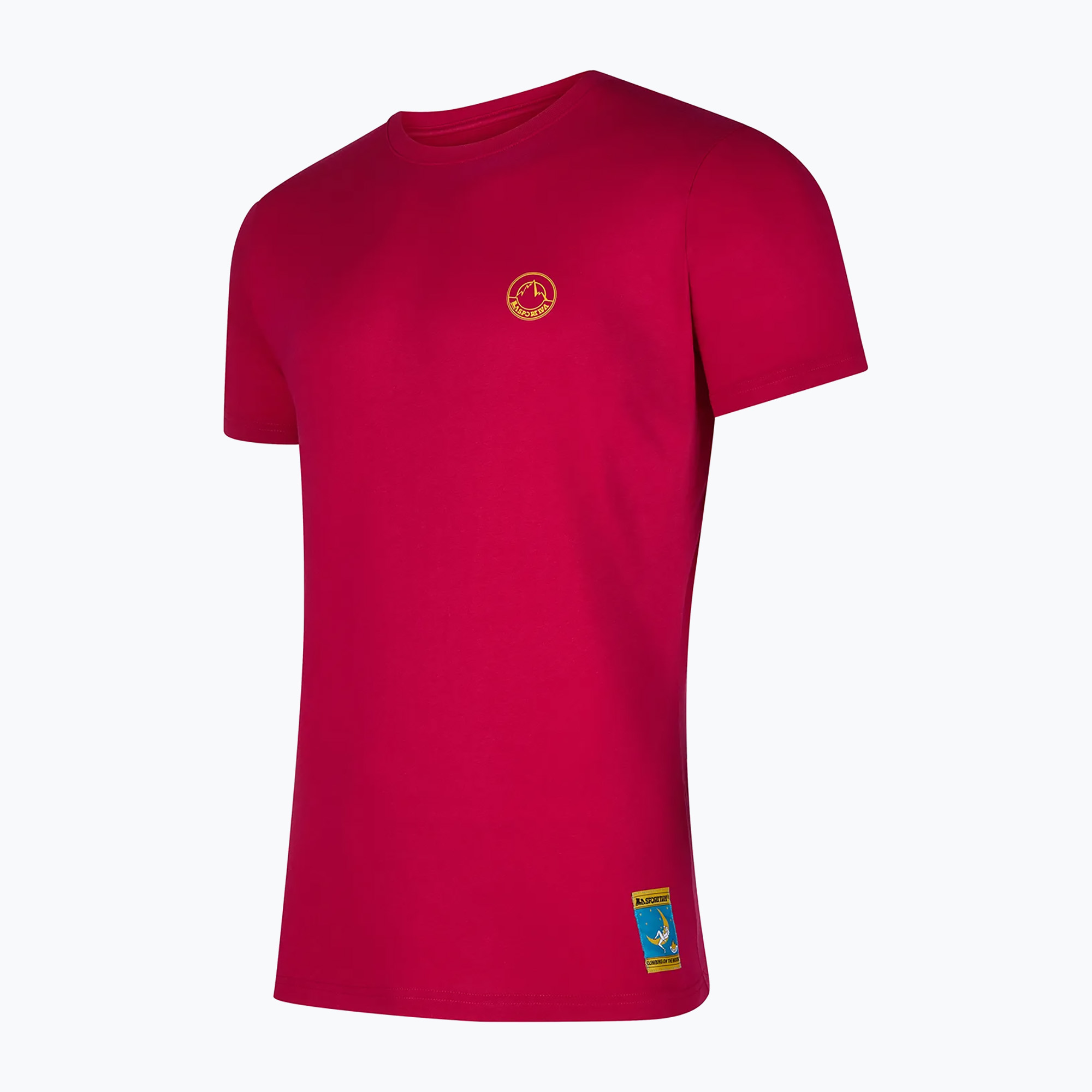 La Sportiva men's Climbing on the Moon fucsia/giallo T-shirt