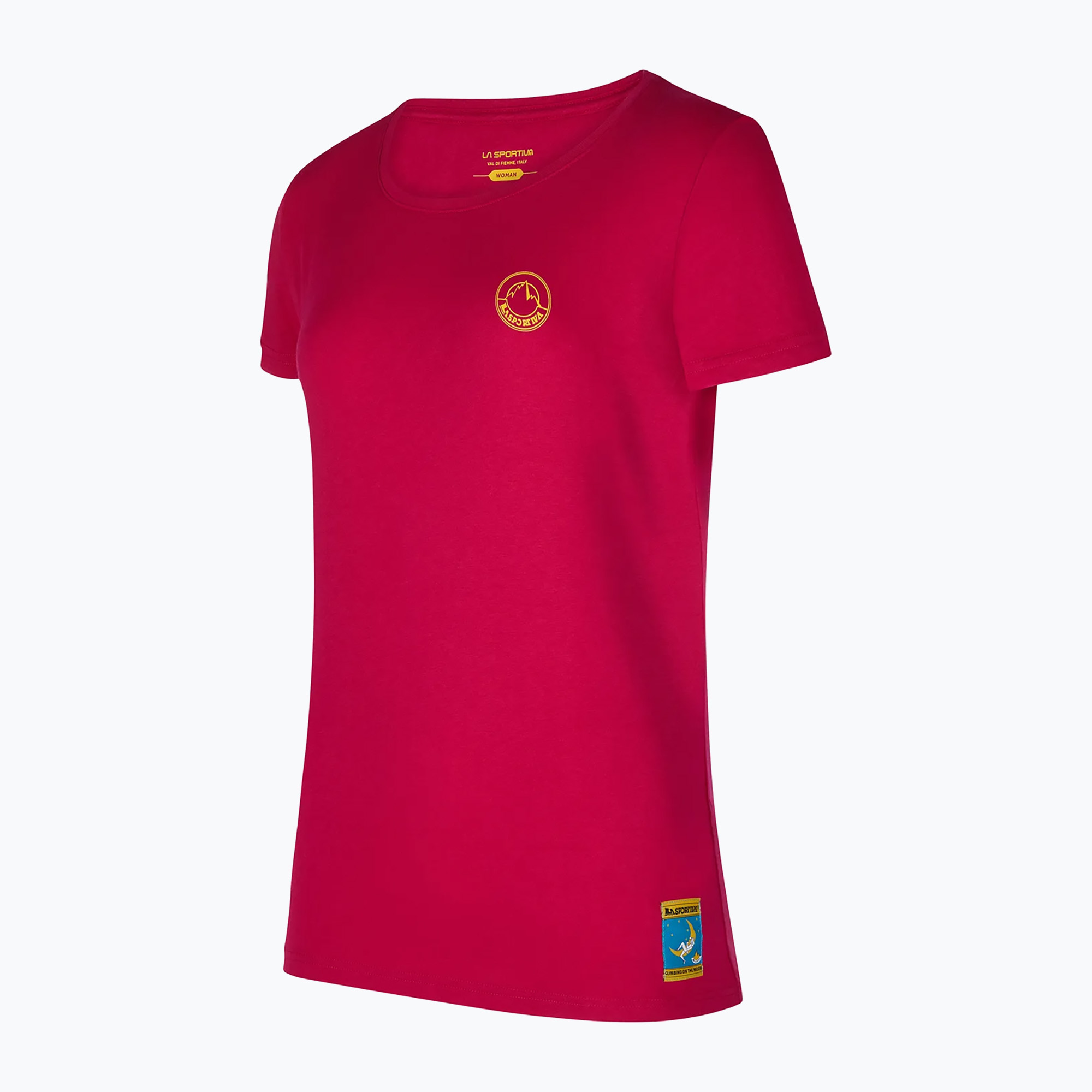 La Sportiva women's T-shirt Climbing on the Moon fucsia/giallo (S)