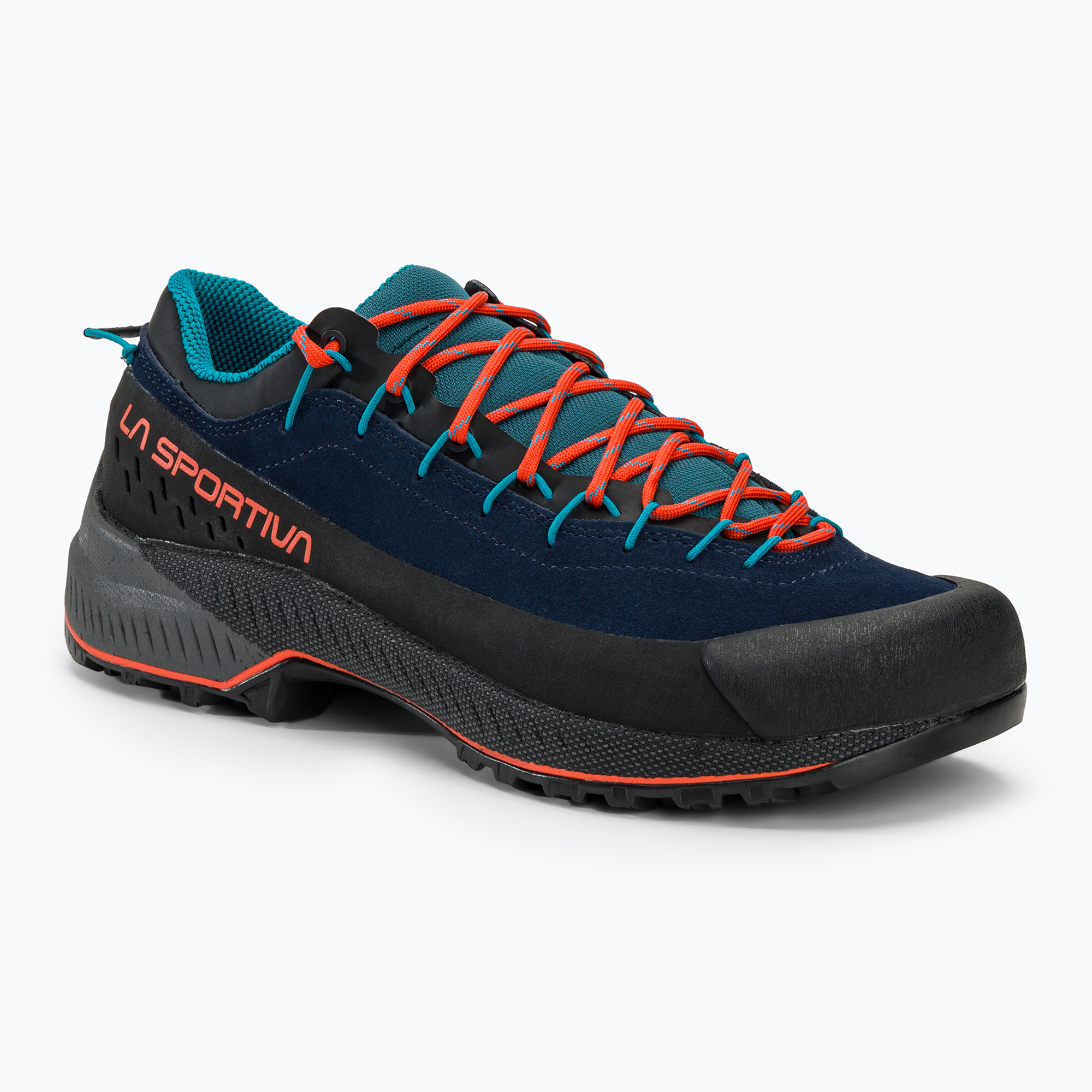 Men's La Sportiva TX4 Evo GTX deep sea/cheryy tomato approach shoes (46.5 EU)
