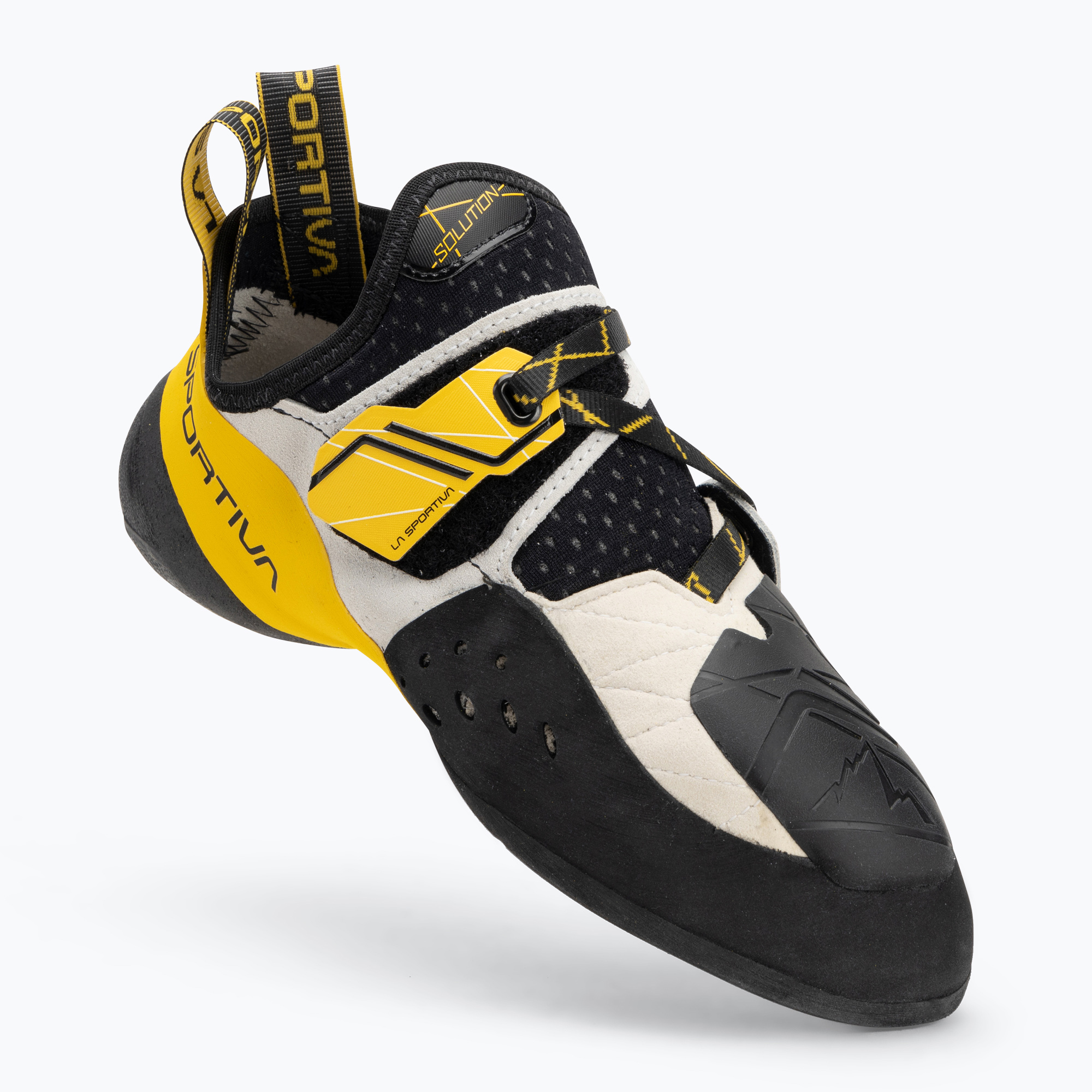 Men's mountaineering boots La Sportiva Solution white/ yellow (42 EU)