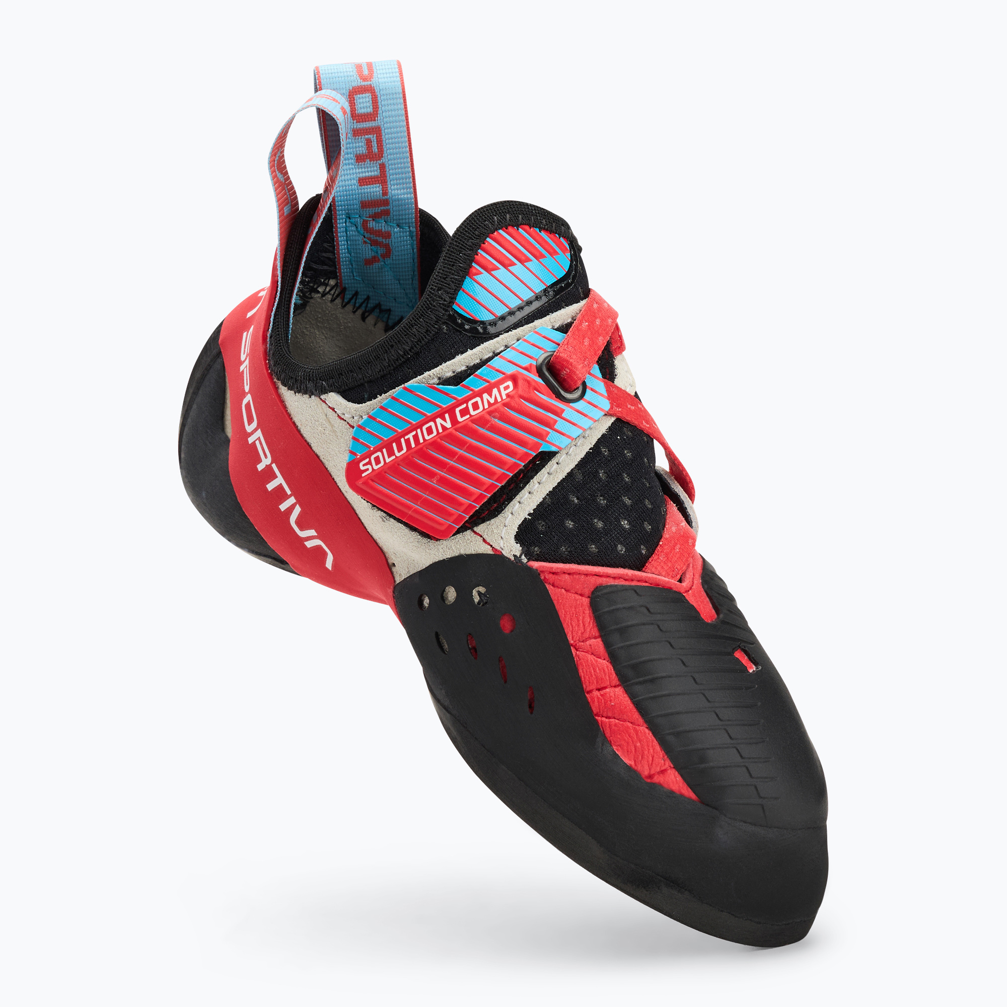 La Sportiva Solution Comp hibiscus/ malibu blue women's climbing shoe (40 EU)