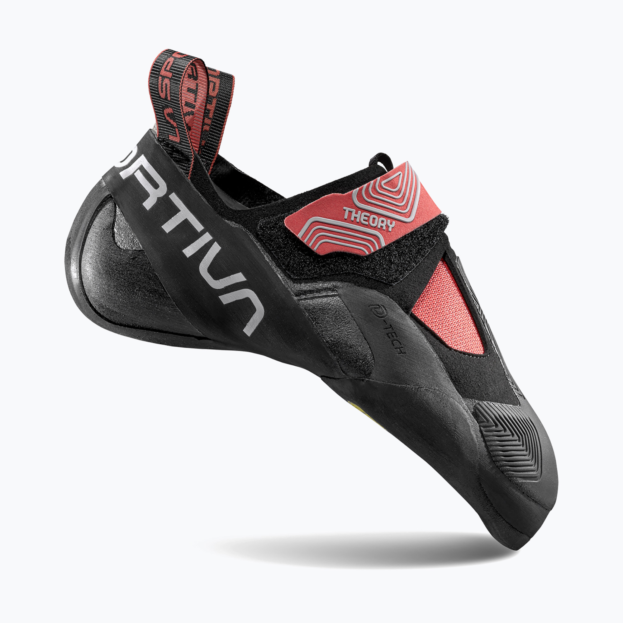 La Sportiva Theory women's climbing shoe hibiscus/black (39 EU)