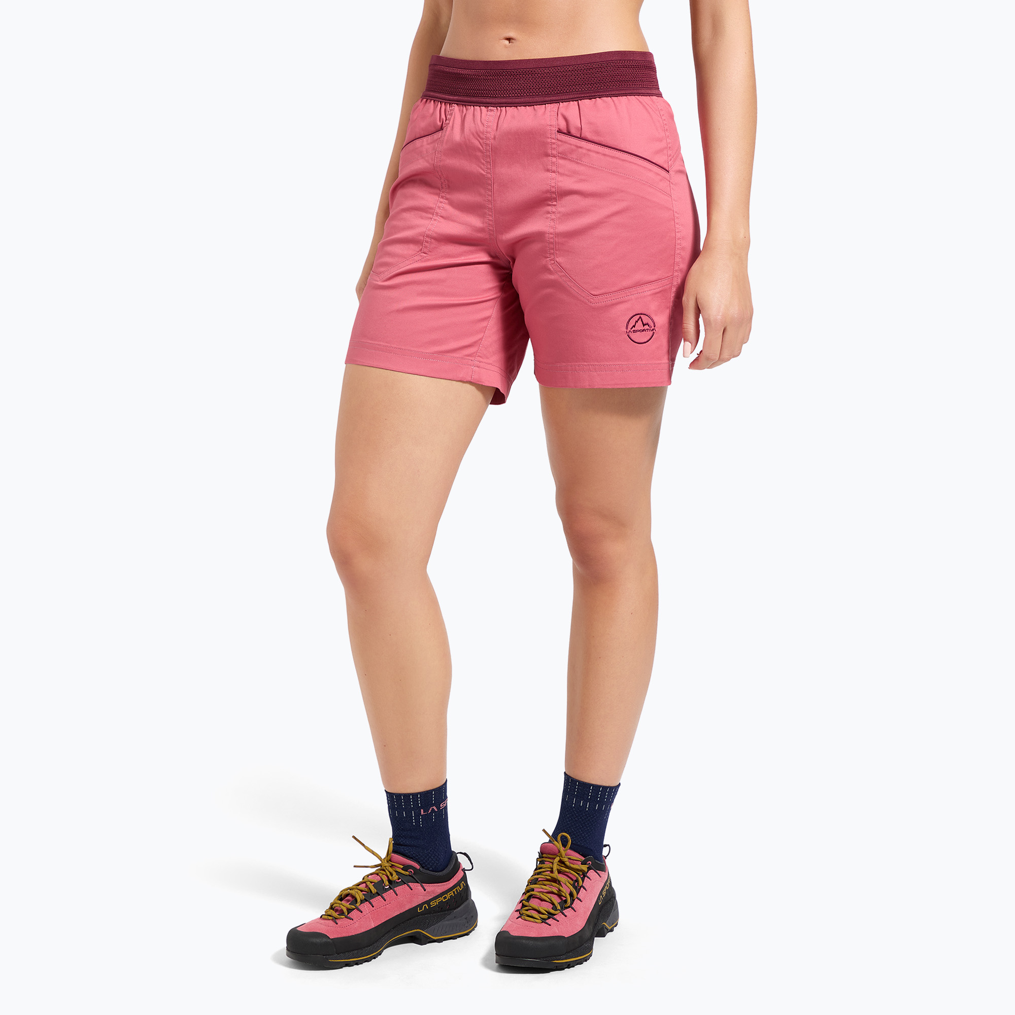 Women's trekking shorts La Sportiva Roots rosebay/redwood (L)