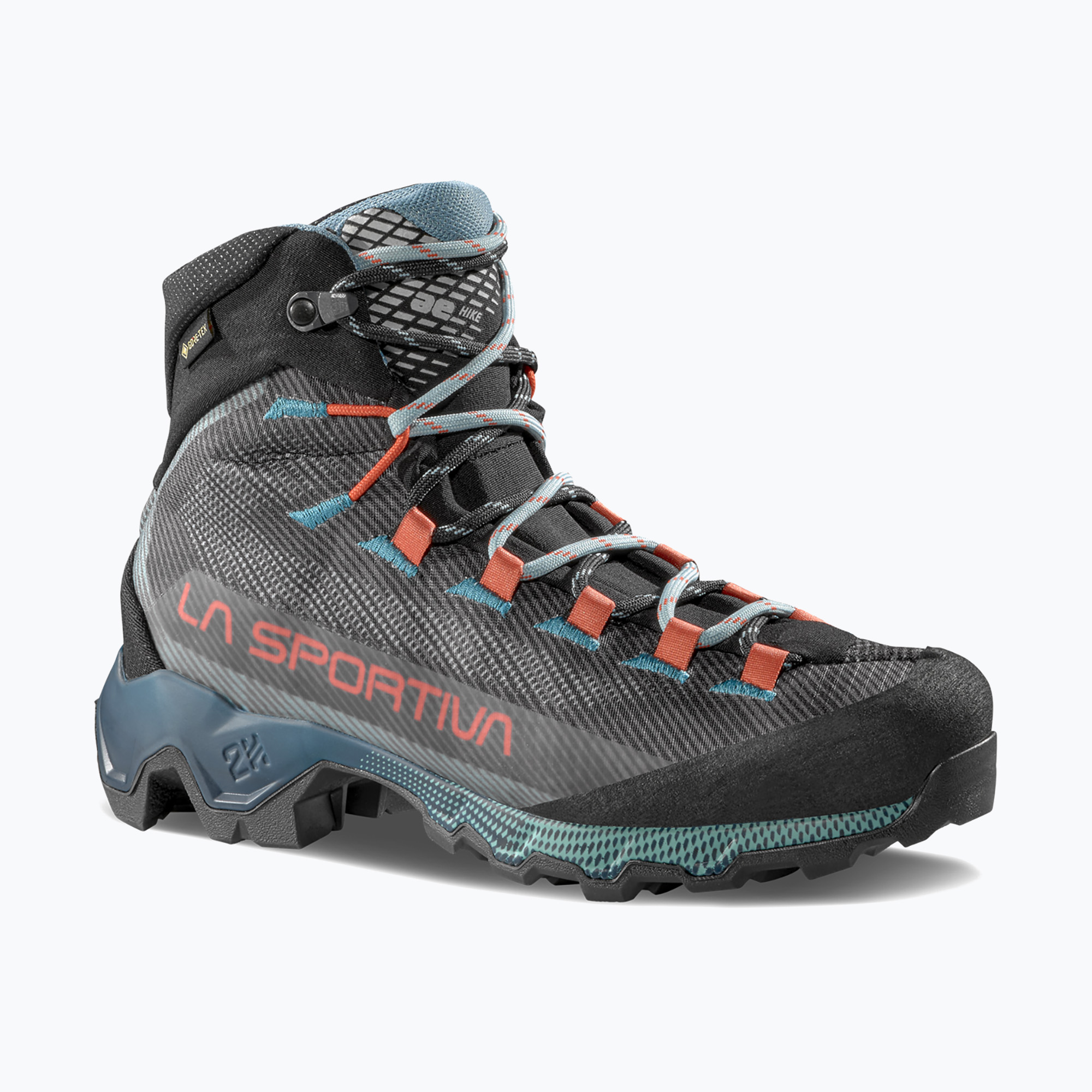 Women's trekking boots La Sportiva Aequilibrium Hike GTX SW24 carbon/ everglade (38.5 EU)