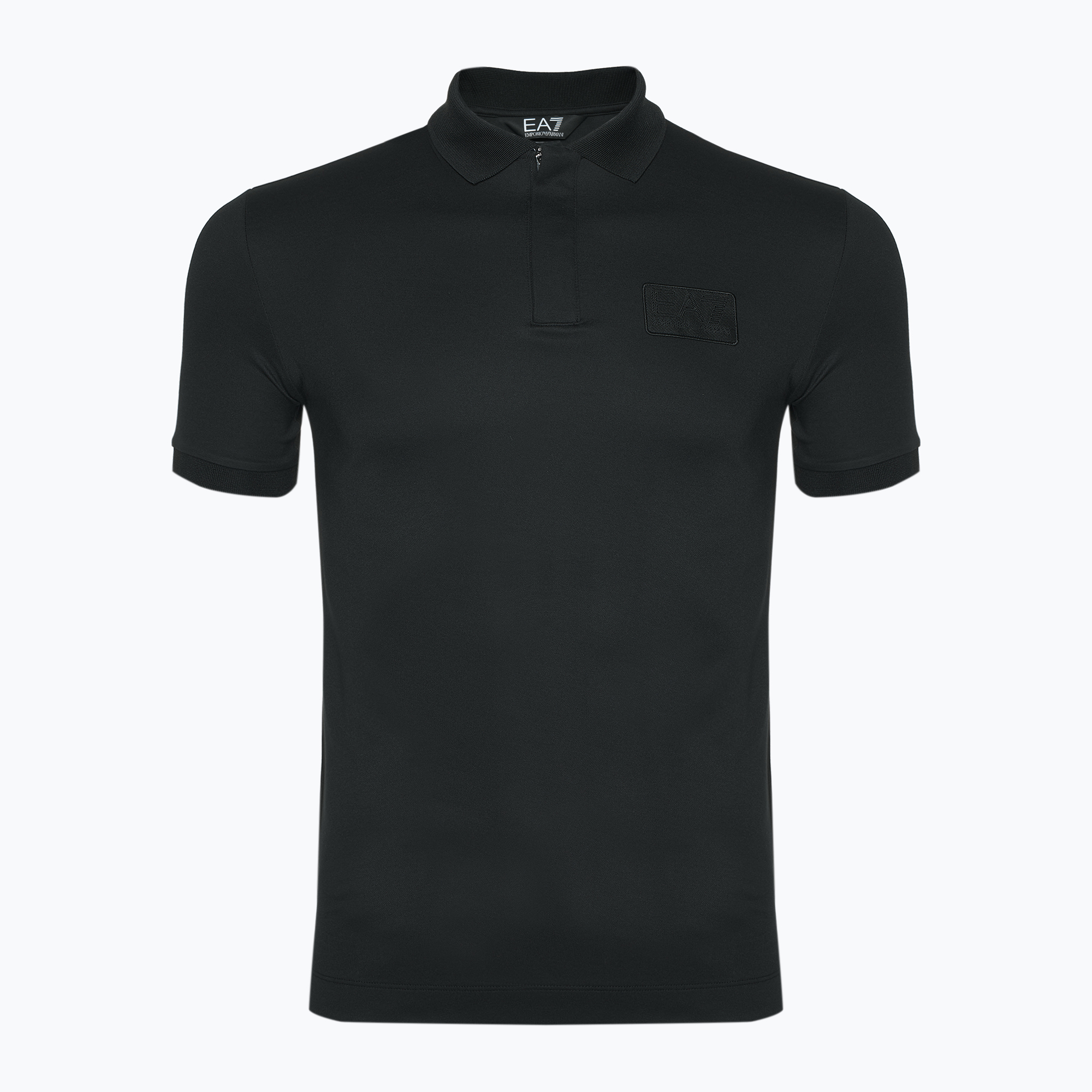 Men's EA7 Emporio Armani Train Lux Polo Modal black T-shirt (L)