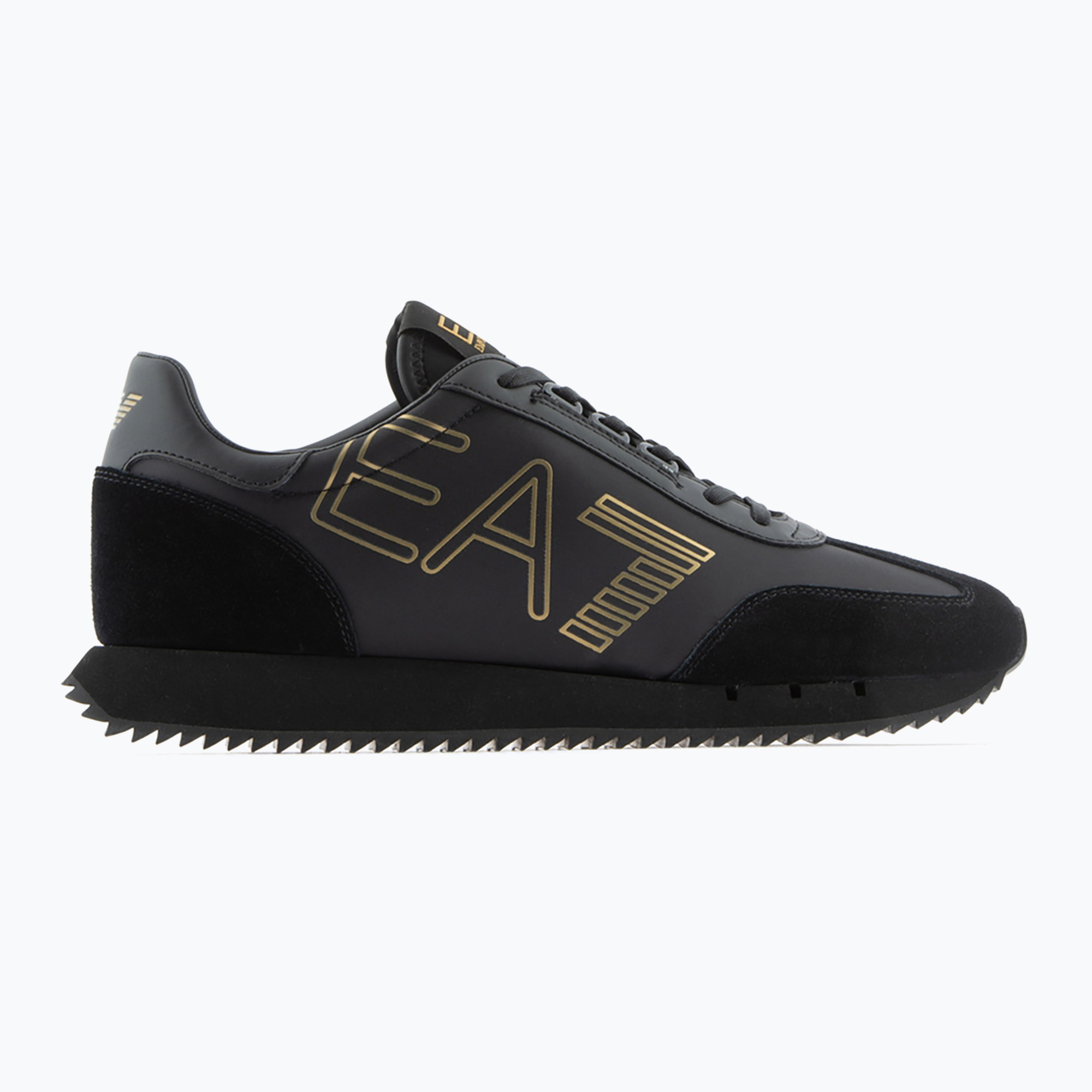 EA7 Emporio Armani Black & White Vintage triple black/gold shoes