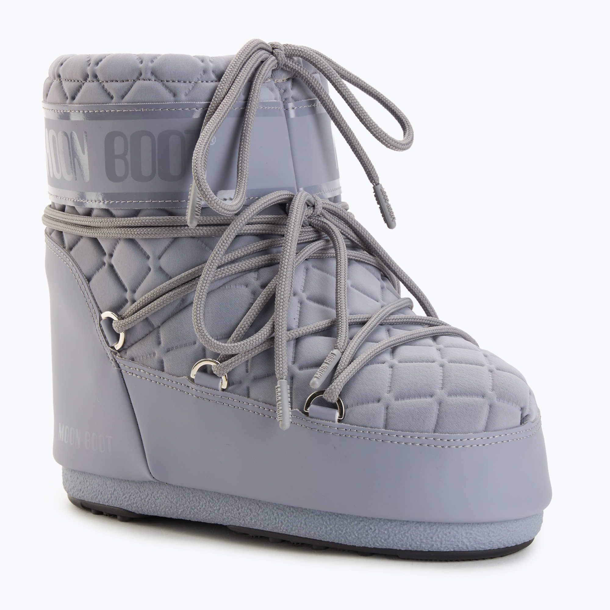 Women's snow boots Moon Boot Icon Low Quilt grey (36-38 EU)