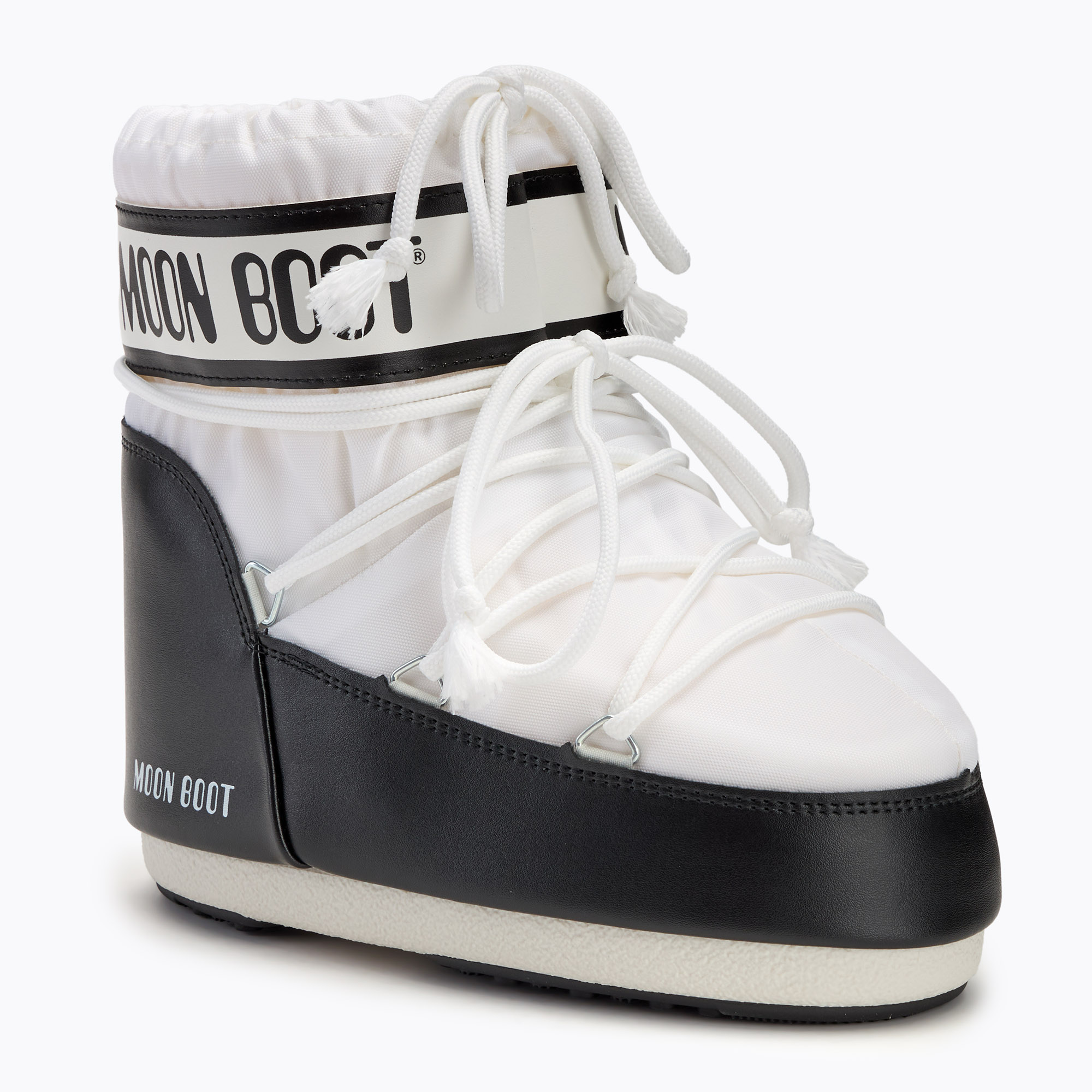 Women's Moon Boot Icon Low Nylon white snow boots (39-41 EU)