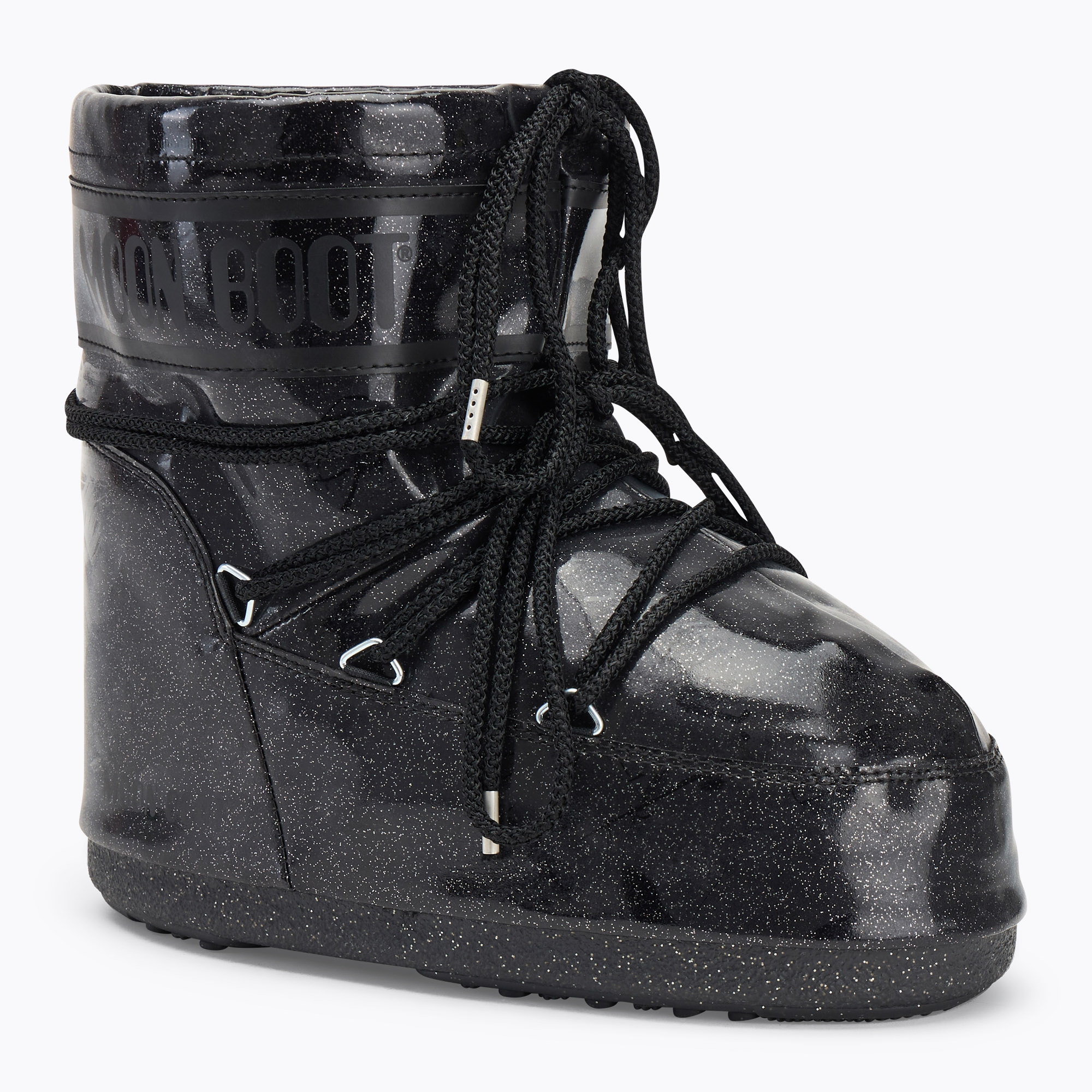 Women's snow boots Moon Boot Icon Low Glitter black (36-38 EU)