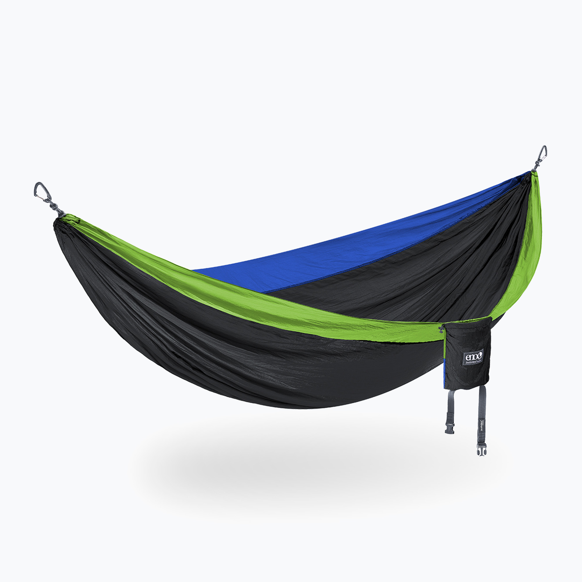 ENO DoubleNest chartreuse / black / royal hiking hammock (290 x 192 cm)