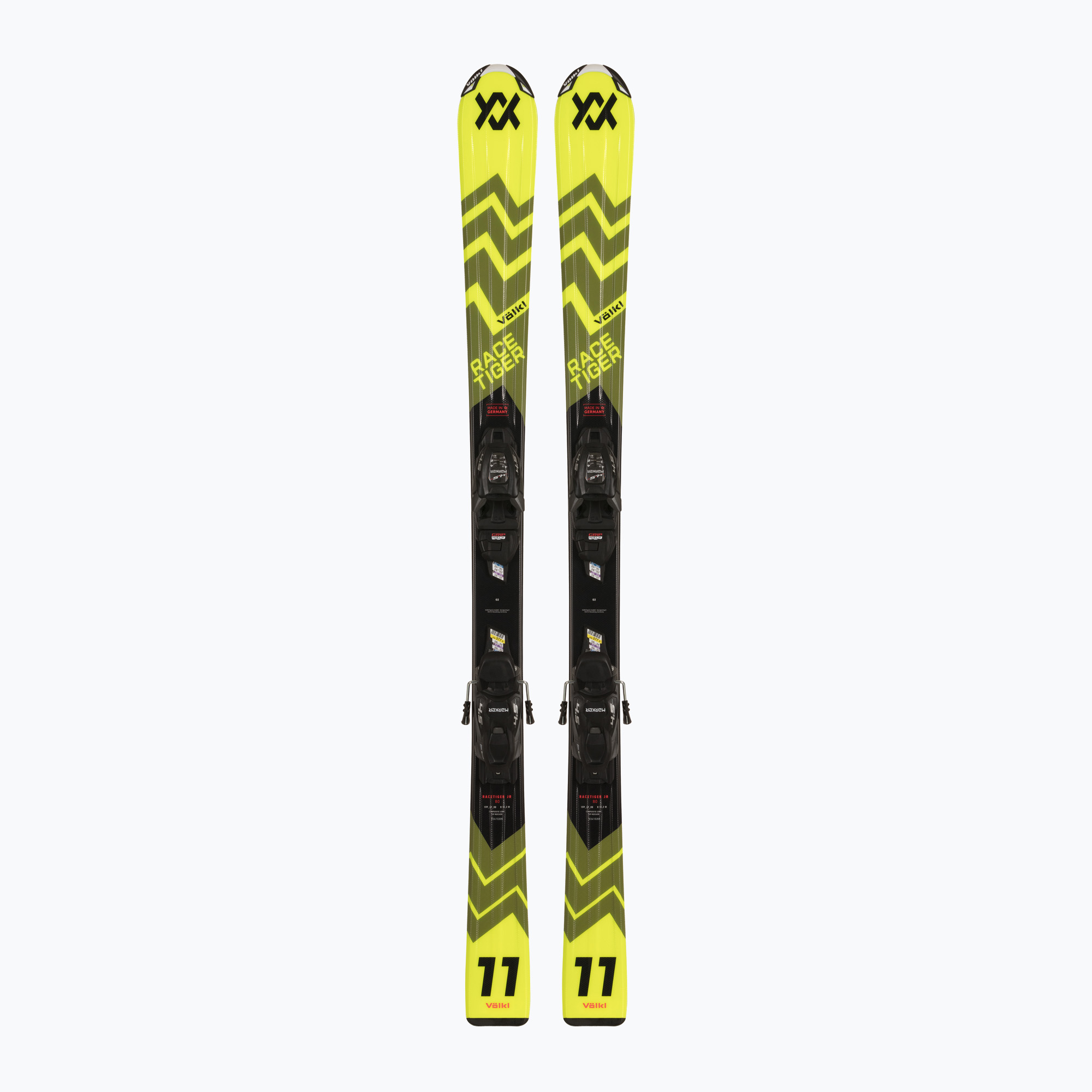 Children's downhill ski Völkl Racetiger Jr Yellow + Bindings 4.5 VMotion Jr 80-90 cm yellow (90 cm)