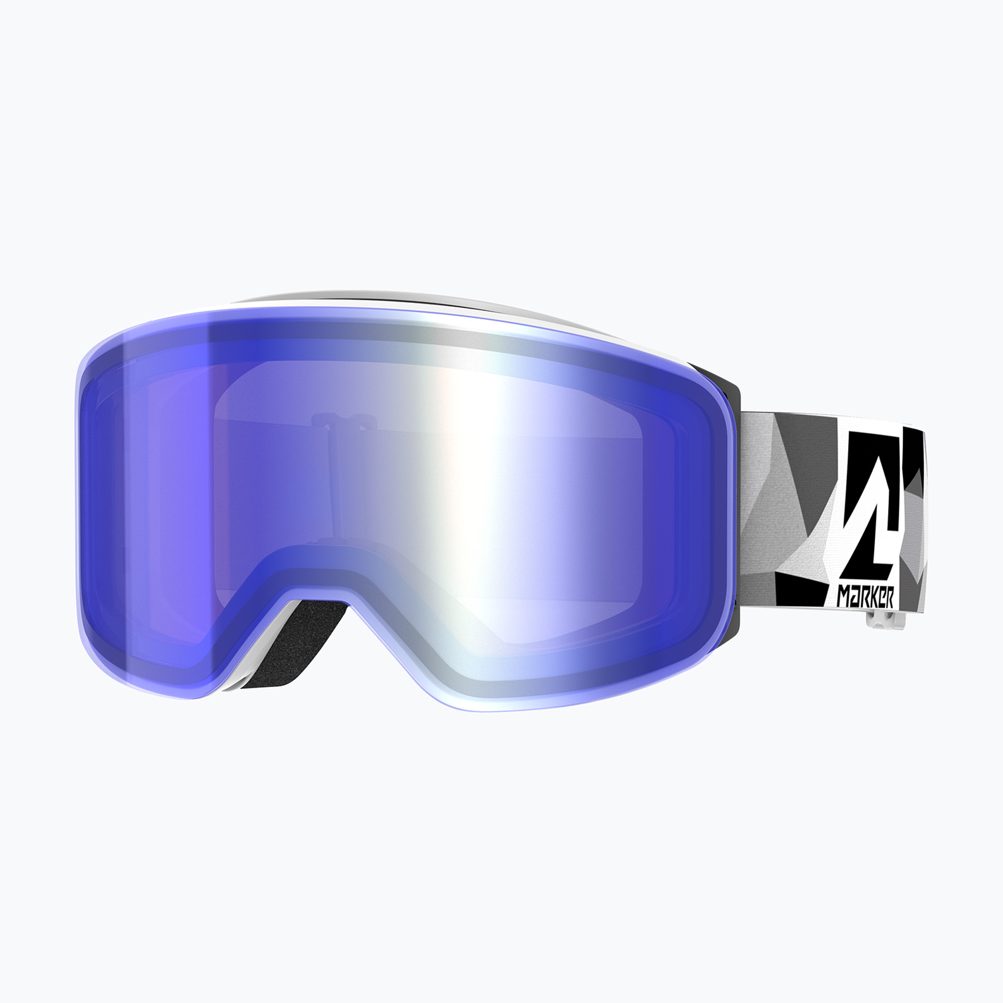 Marker Squadron Magnet+ ski goggles white matt/blue mirror/clarity mirror (L)