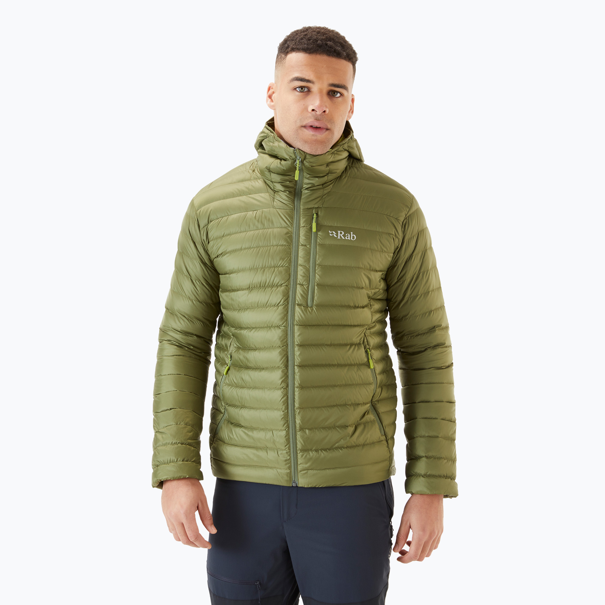 Men's Rab Microlight Alpine down jacket chlorite green (S)
