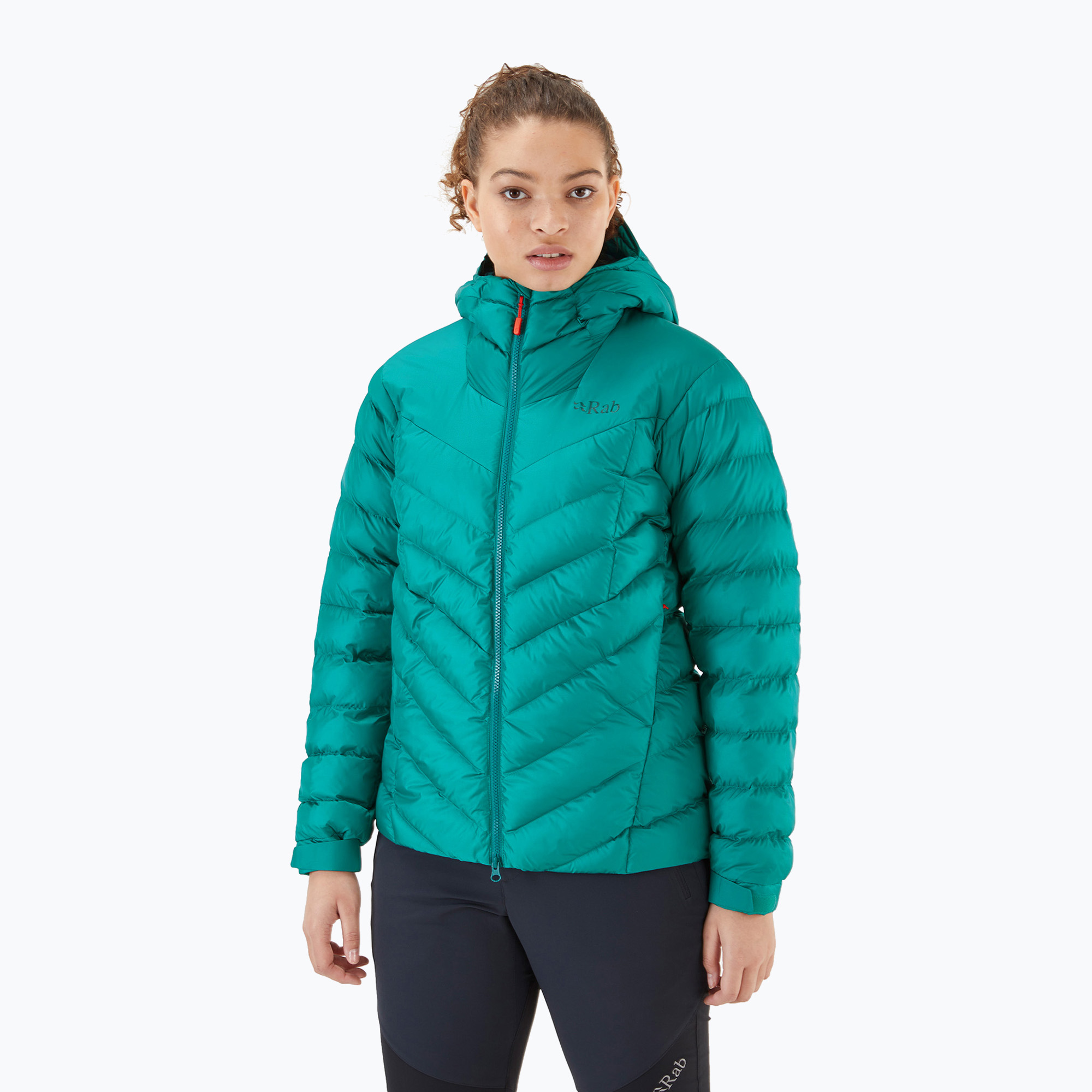 Women's insulated jacket Rab Nebula Pro storm green (L)