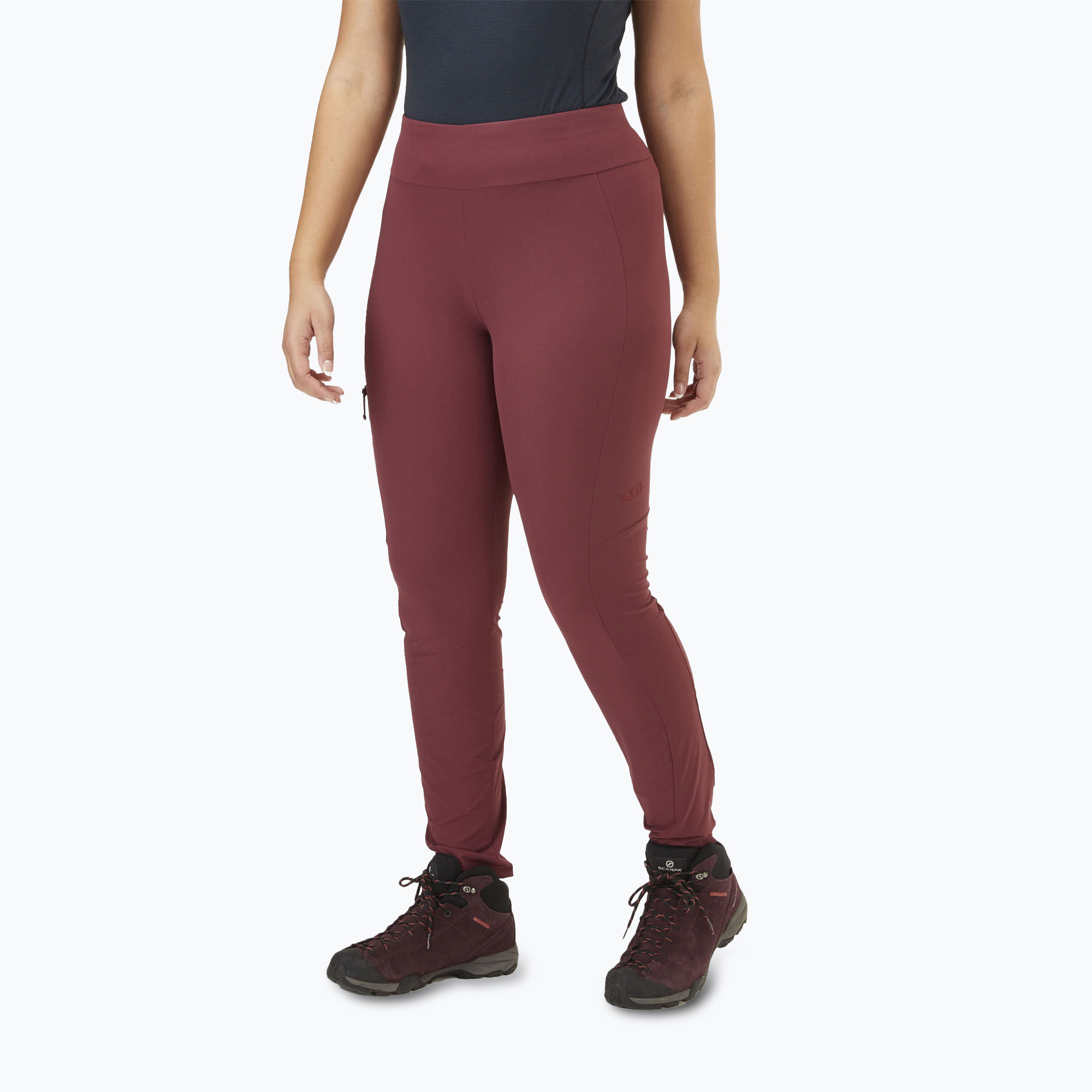 Women's softshell trousers Rab Elevation deep heather
