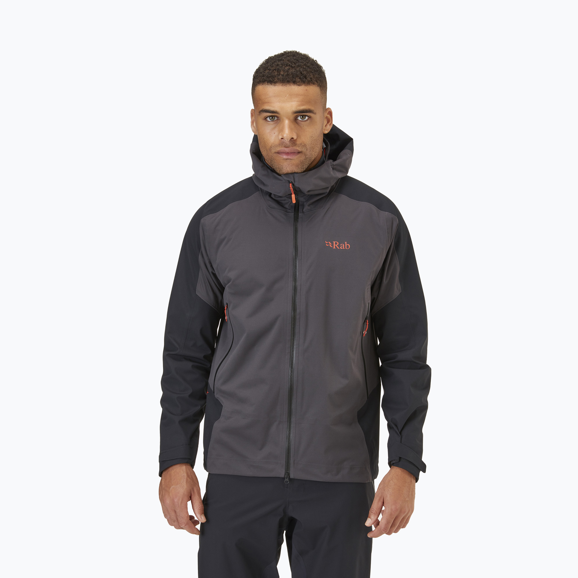 Rab Kinetic Alpine 2.0 men's rain jacket grey QWG-69-ANT