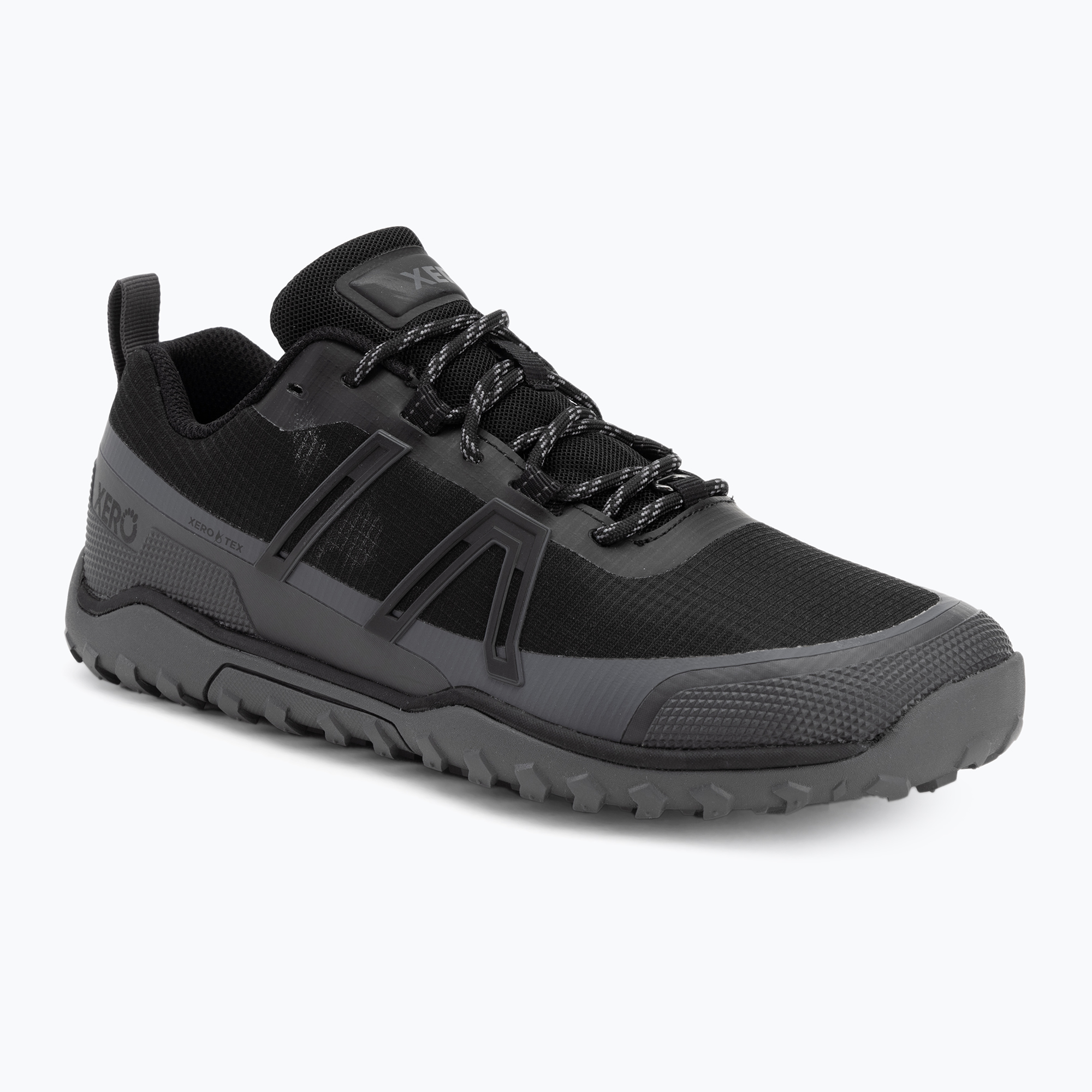 Men's barefoot shoes Xero Shoes Scrambler Trail Low WP black / asphalt (44.5 EU)