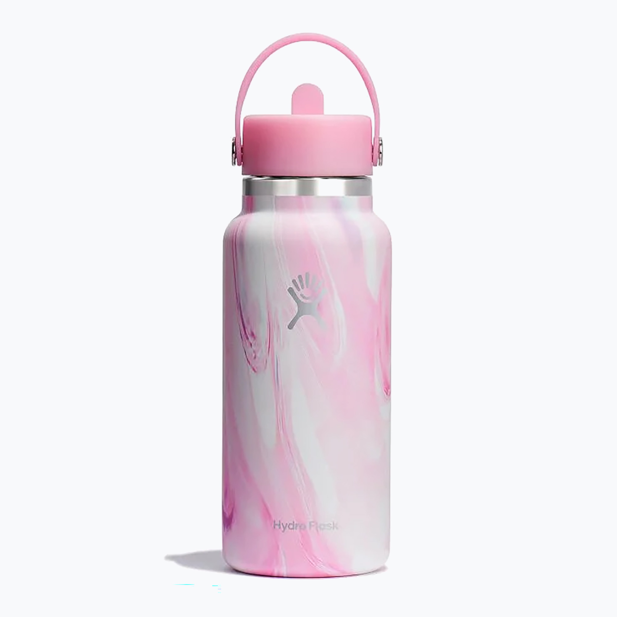 Hydro Flask Wide Flex Straw Cap Jelly 945 ml pink swirl thermal bottle