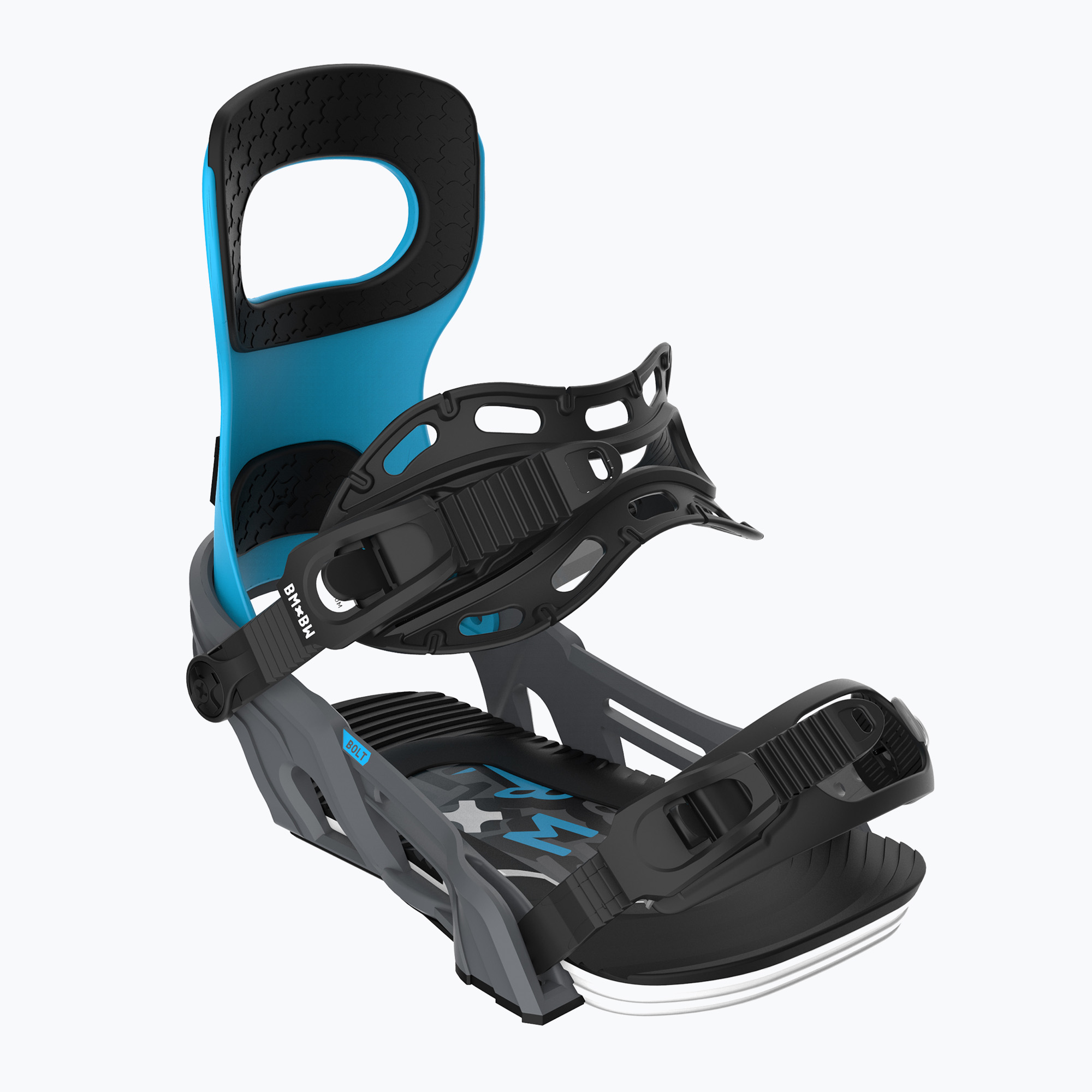 Snowboard bindings Bent Metal Bolt grey/blue (L)