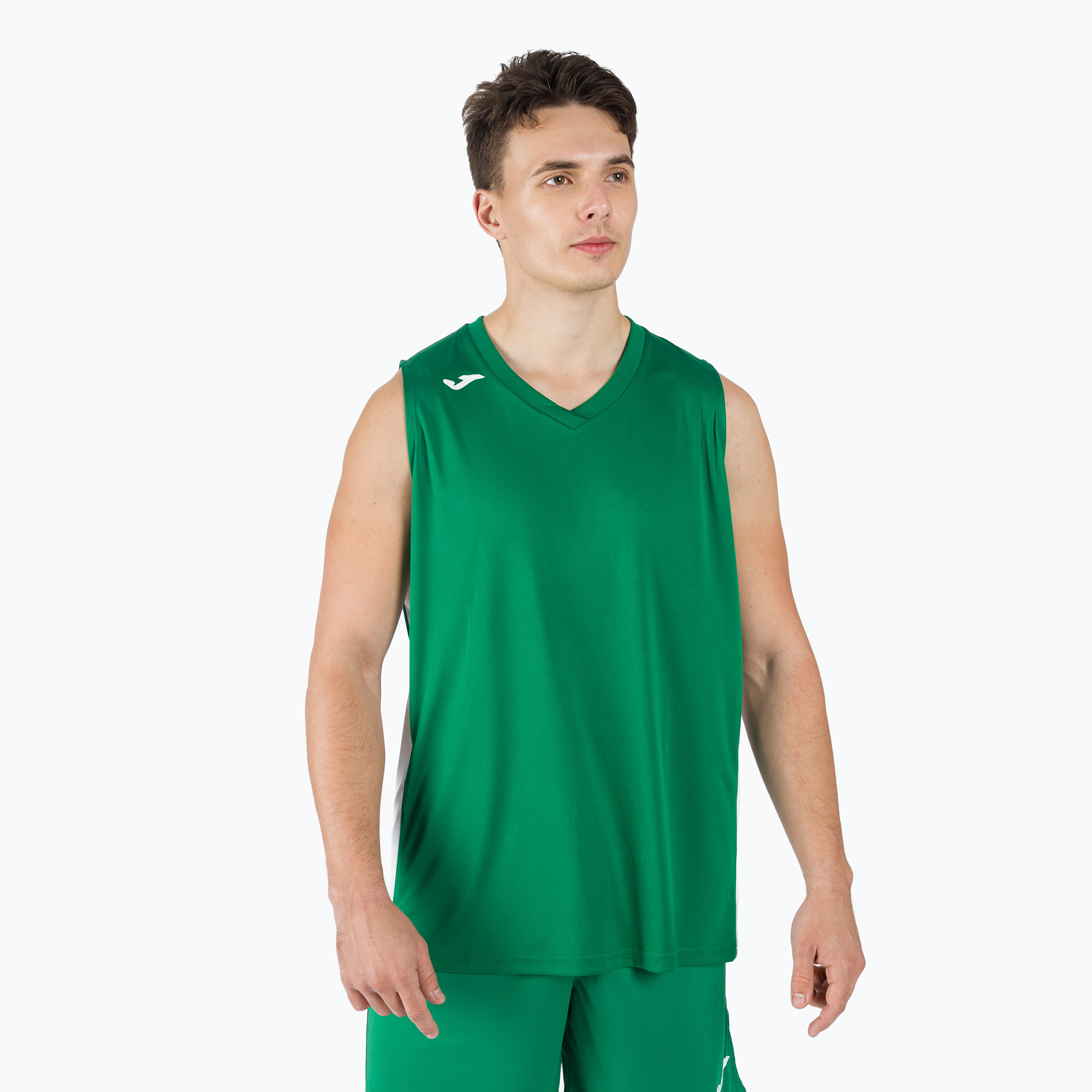 Men's basketball jersey Joma Cancha III green and white 101573.452 (S)