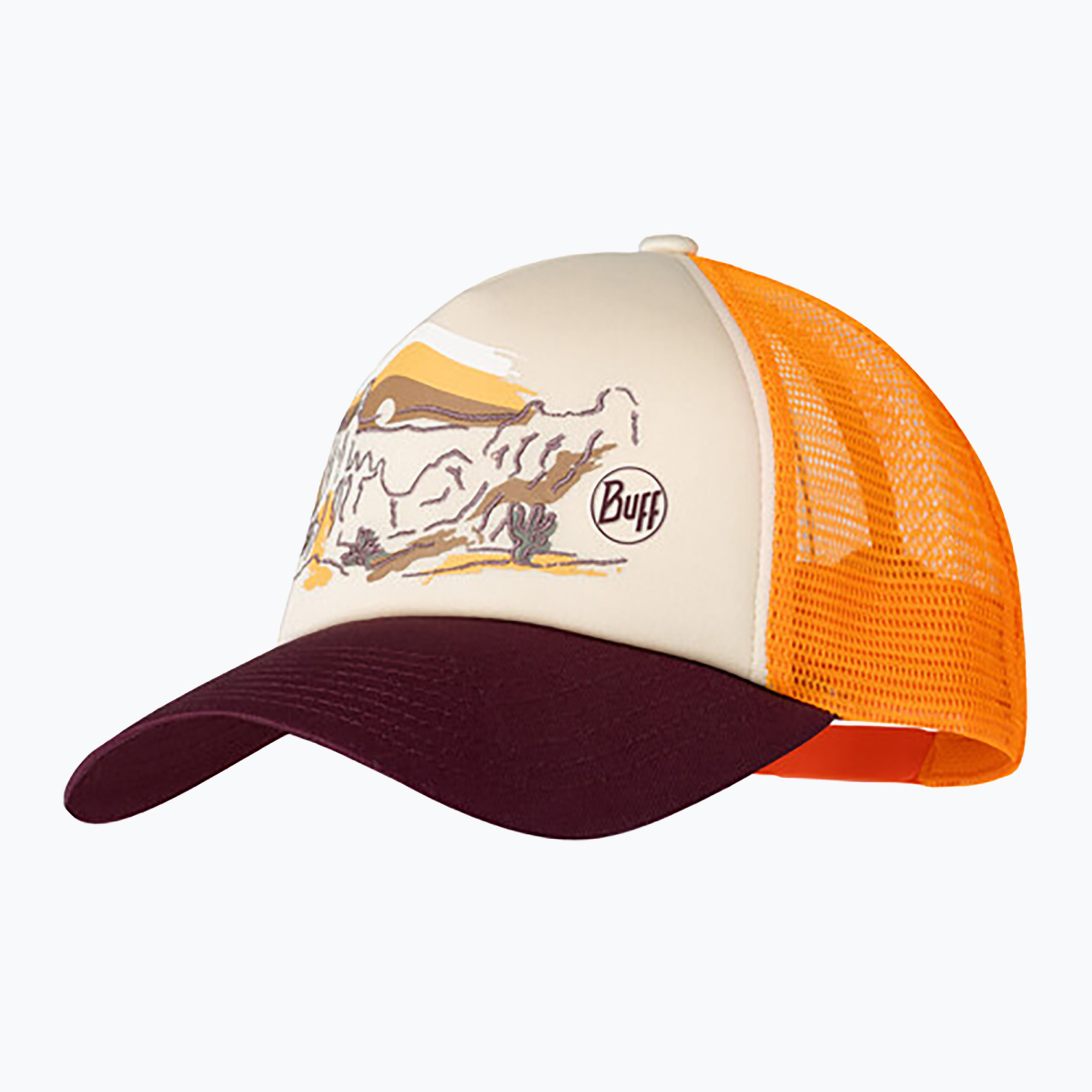 Baseball cap BUFF Trucker Sylva apricot