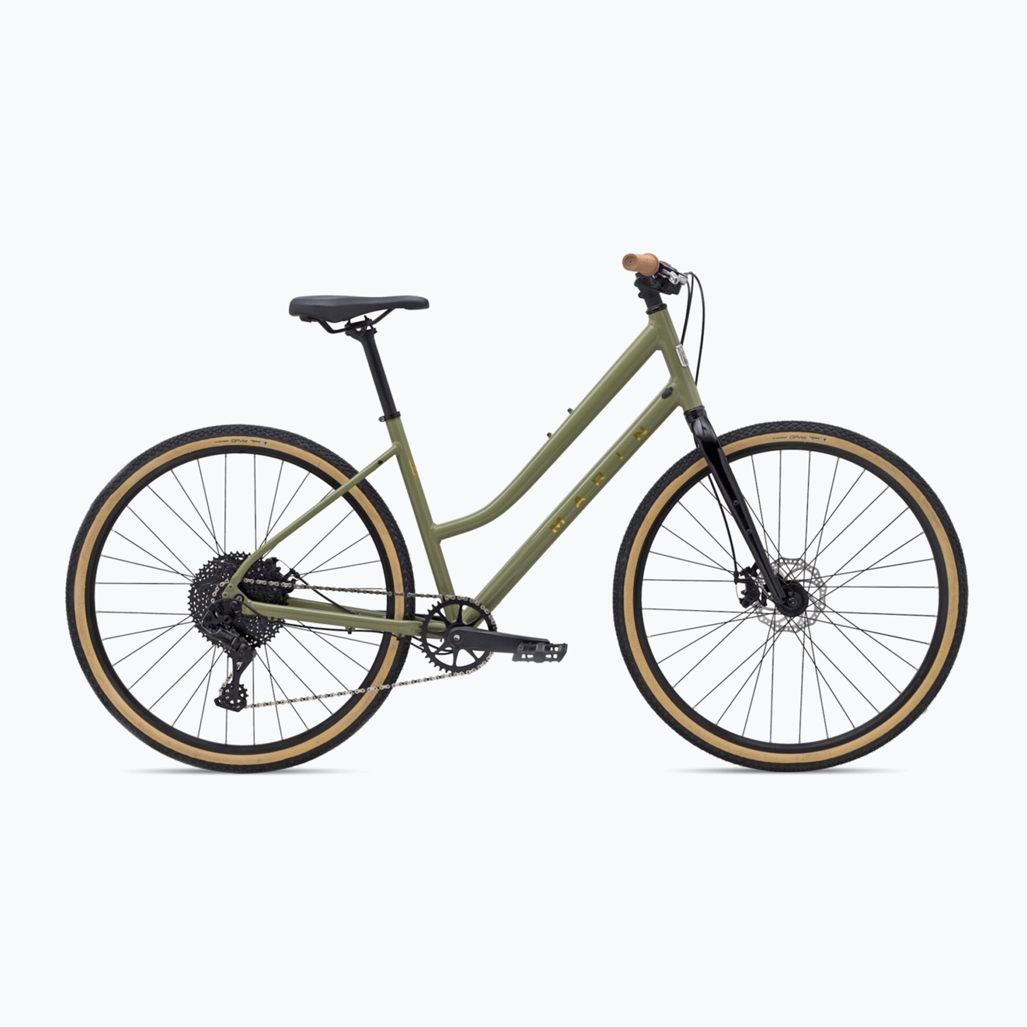 Women's cross bicycle Marin Kentfield 2 ST 700C gloss green/bronze (M)