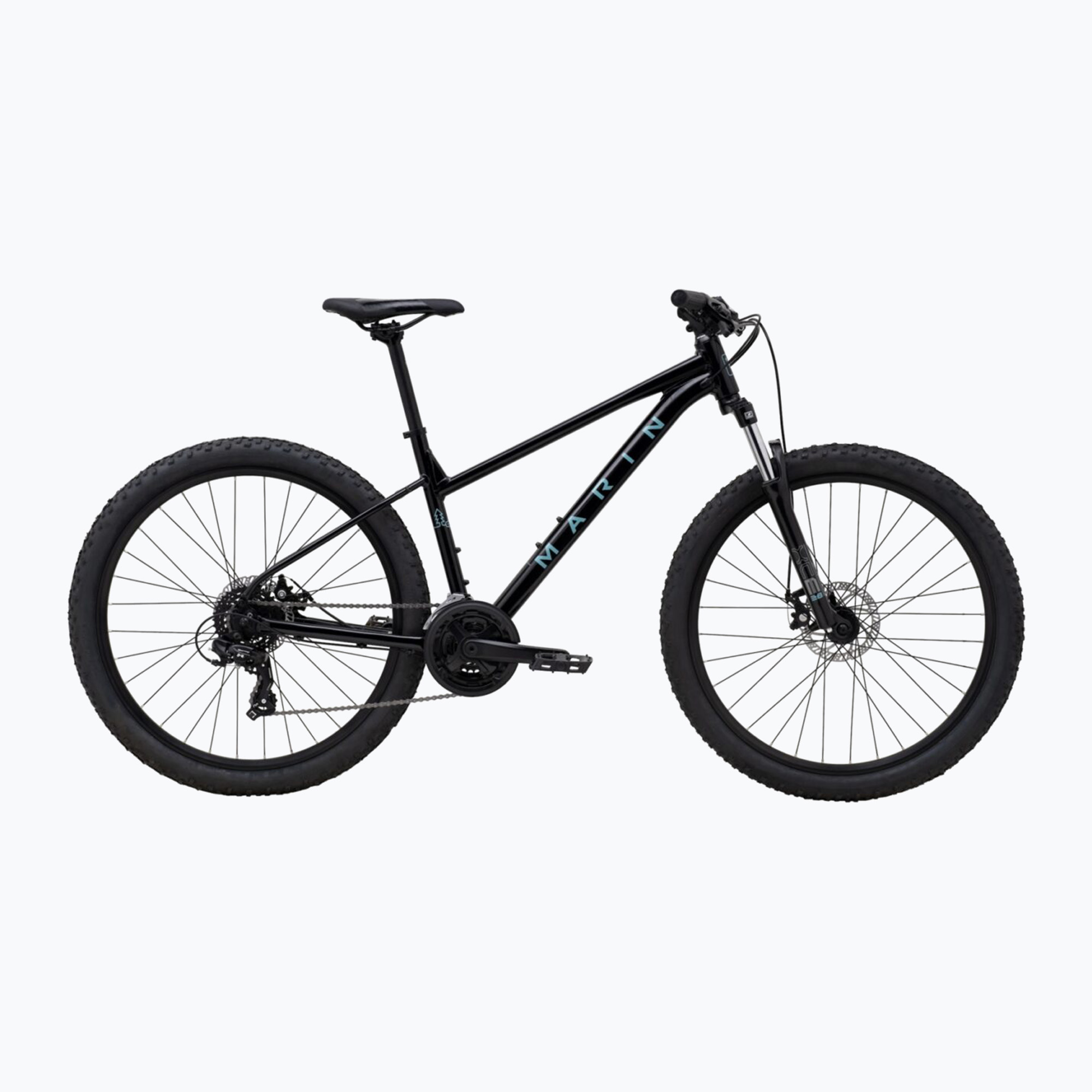Women's mountain bicycle Marin Wildcat Trail 1 27.5 W gloss black/glossteal (M)