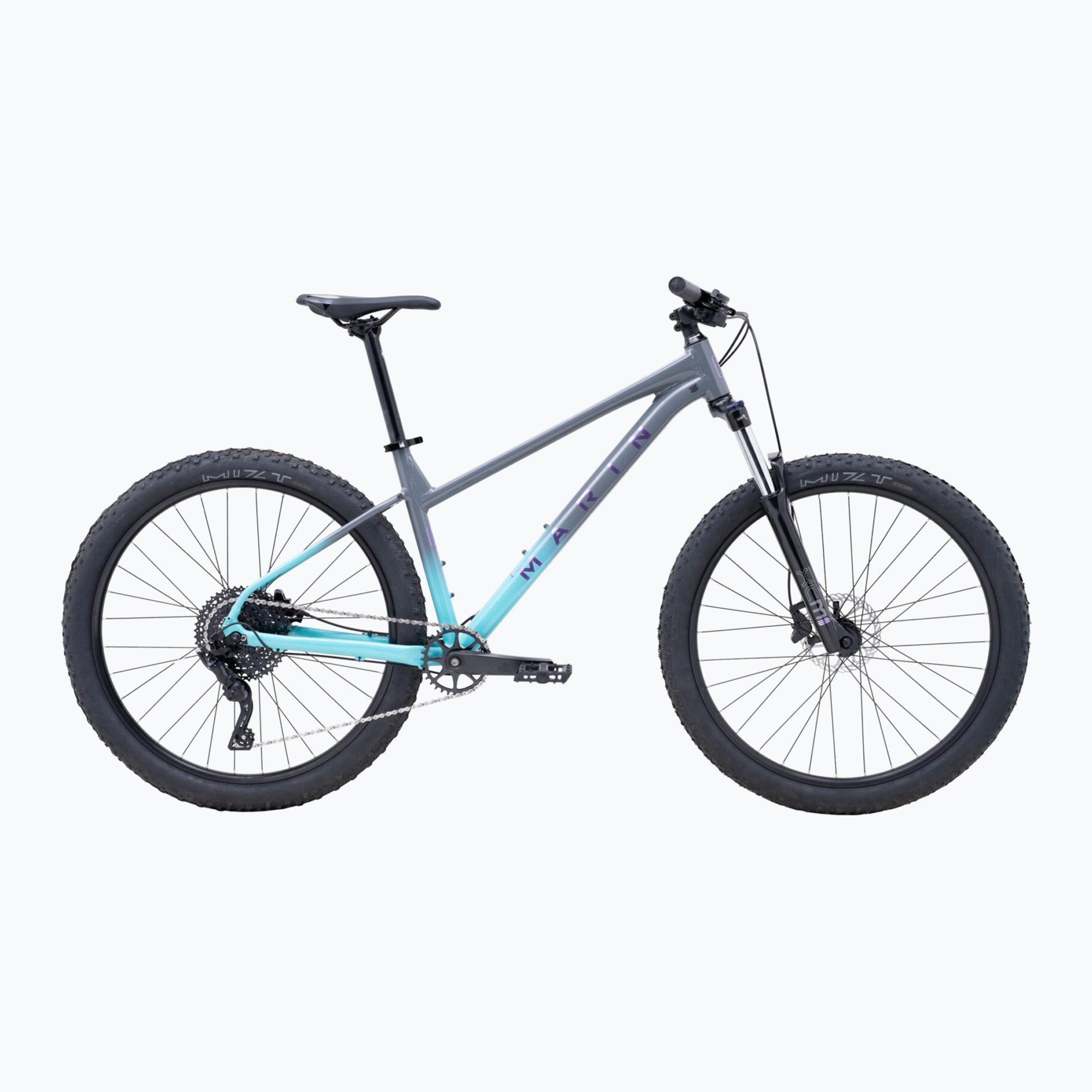 Women's mountain bicycle Marin Wildcat Trail 3 27.5 W gloss grey/teal/purple (M)
