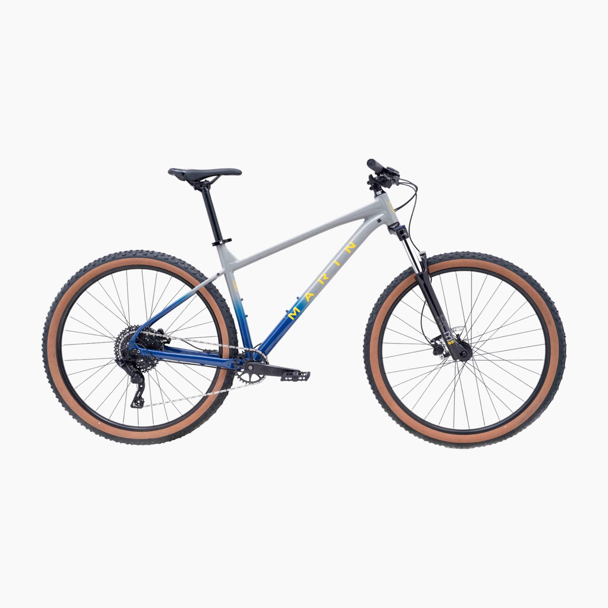 Mountain bicycle Marin Bobcat Trail 3 29 gloss gray/blue/yellow (XL)