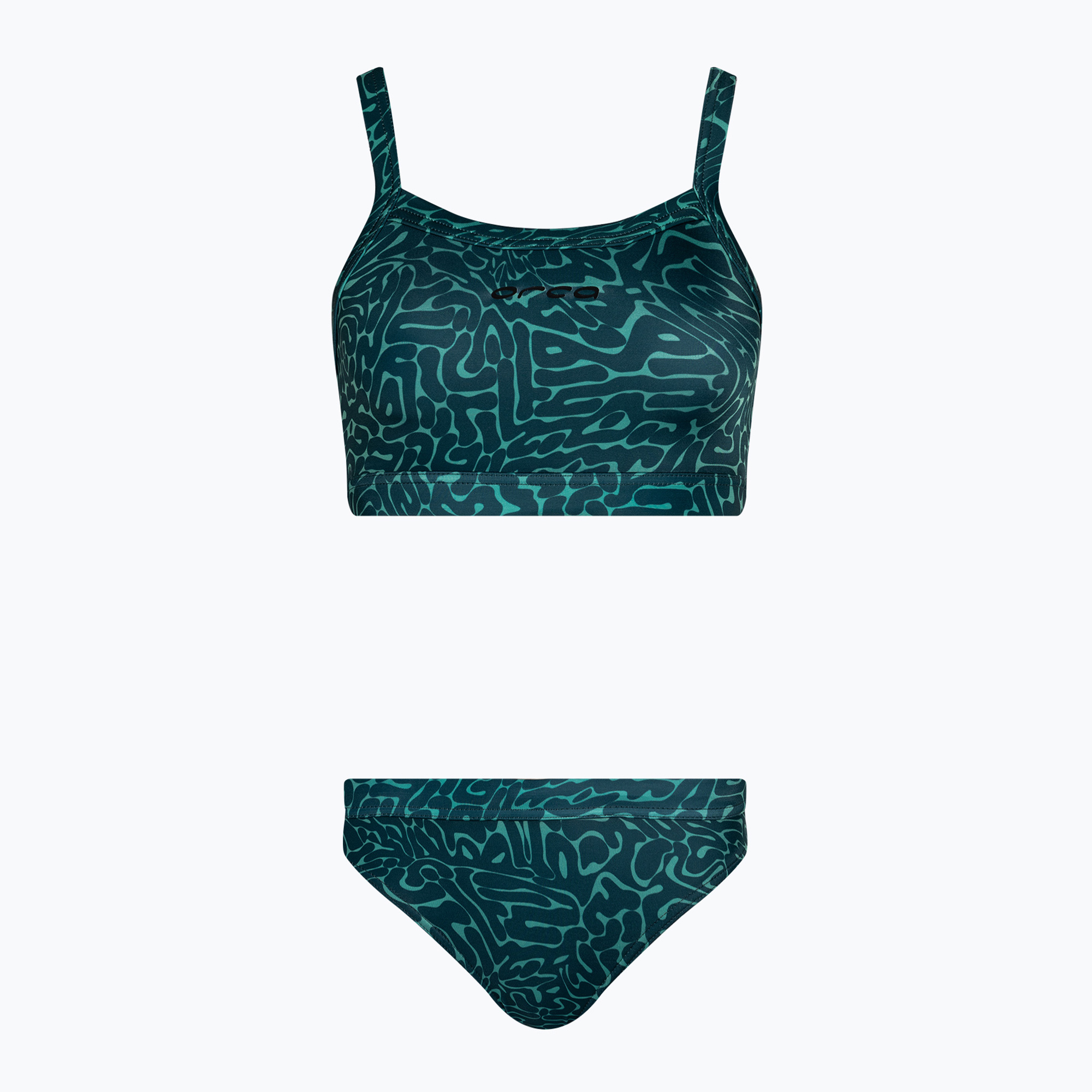 Women's two-piece swimsuit Orca Core Bikini green diploria (XS)