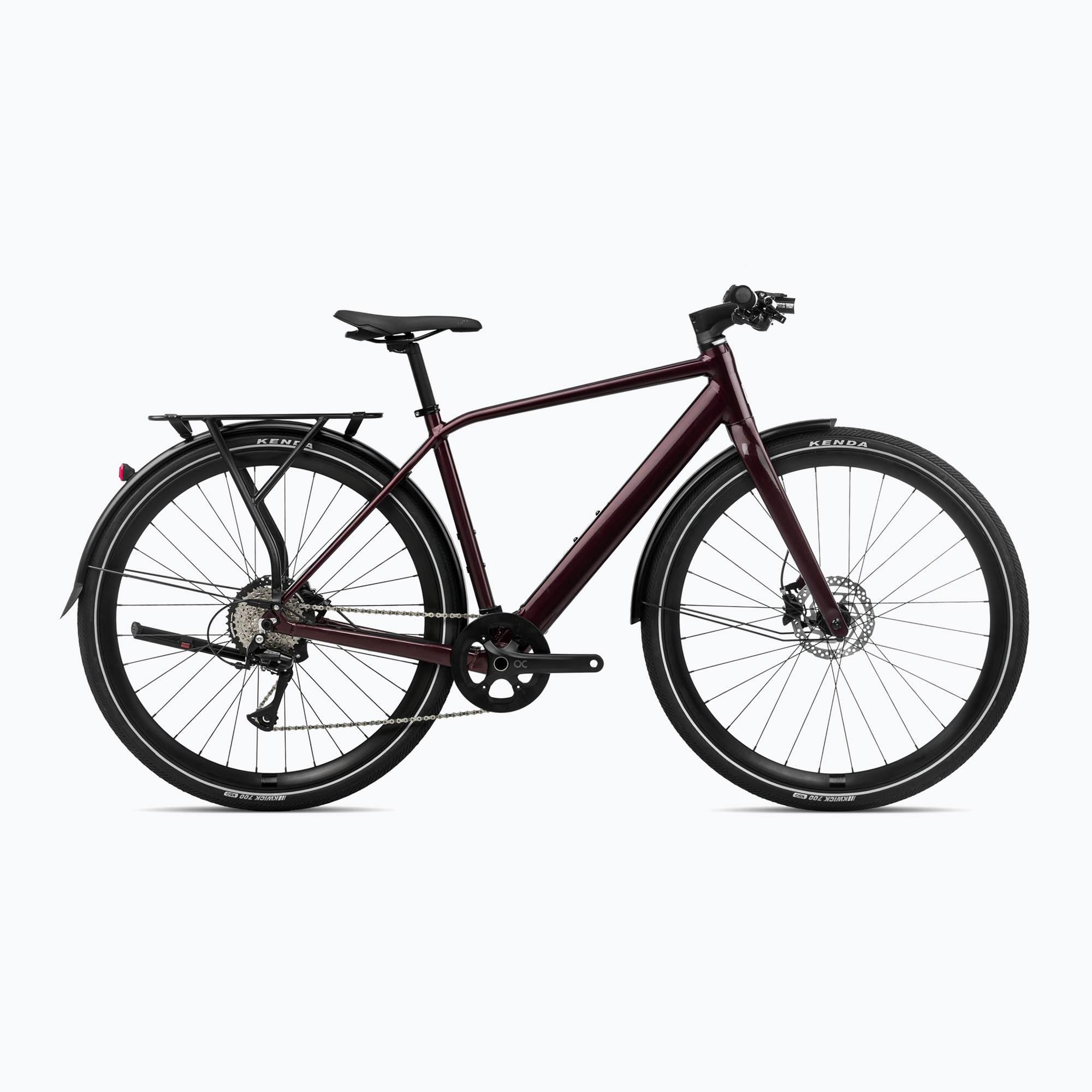 Orbea Vibe H30 EQ 36V 6.9Ah 248Wh 2024 metallic burgundy red electric bike (L)