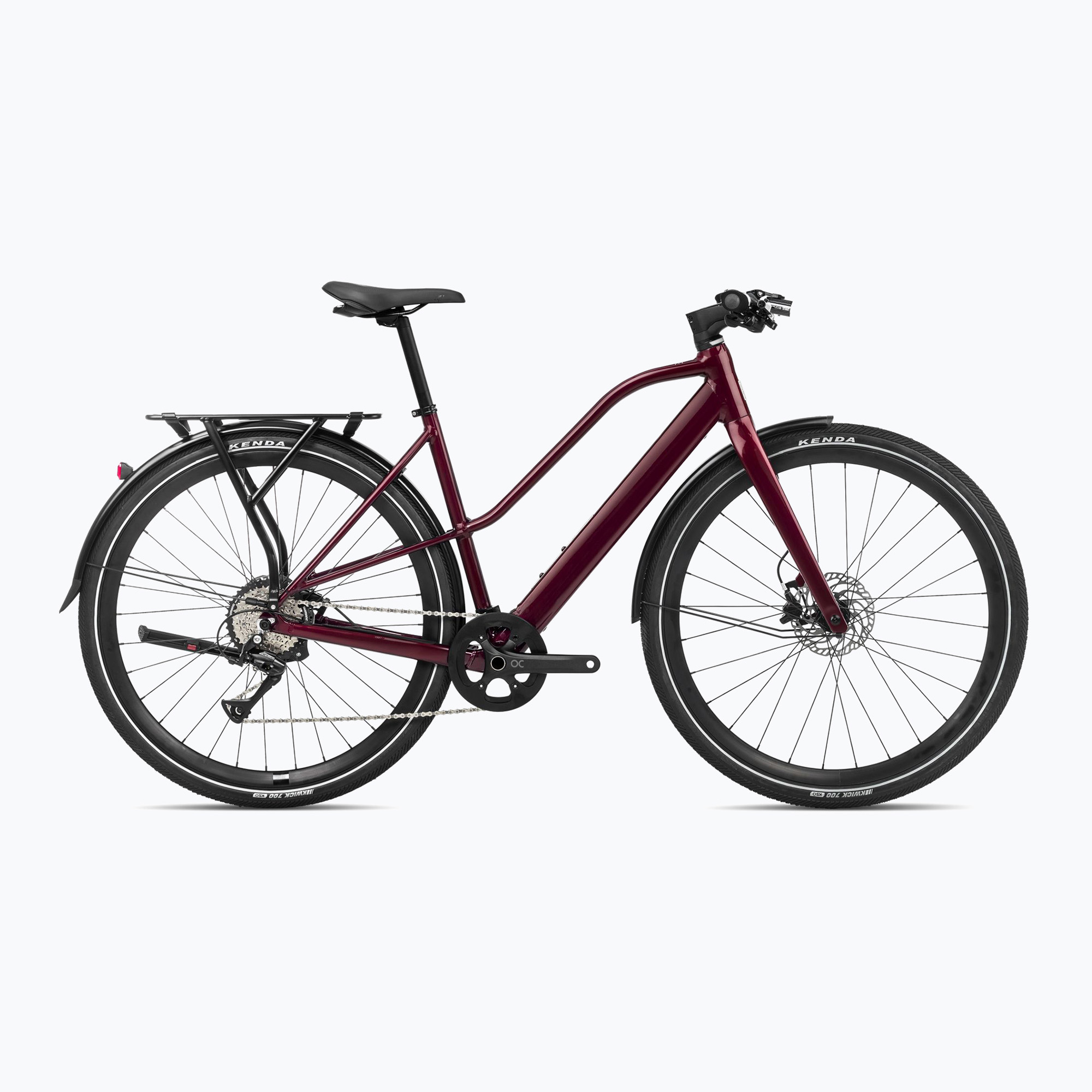 Orbea Vibe Mid H30 EQ 36V 6.9Ah 248Wh 2024 metallic burgundy red electric bike (L)