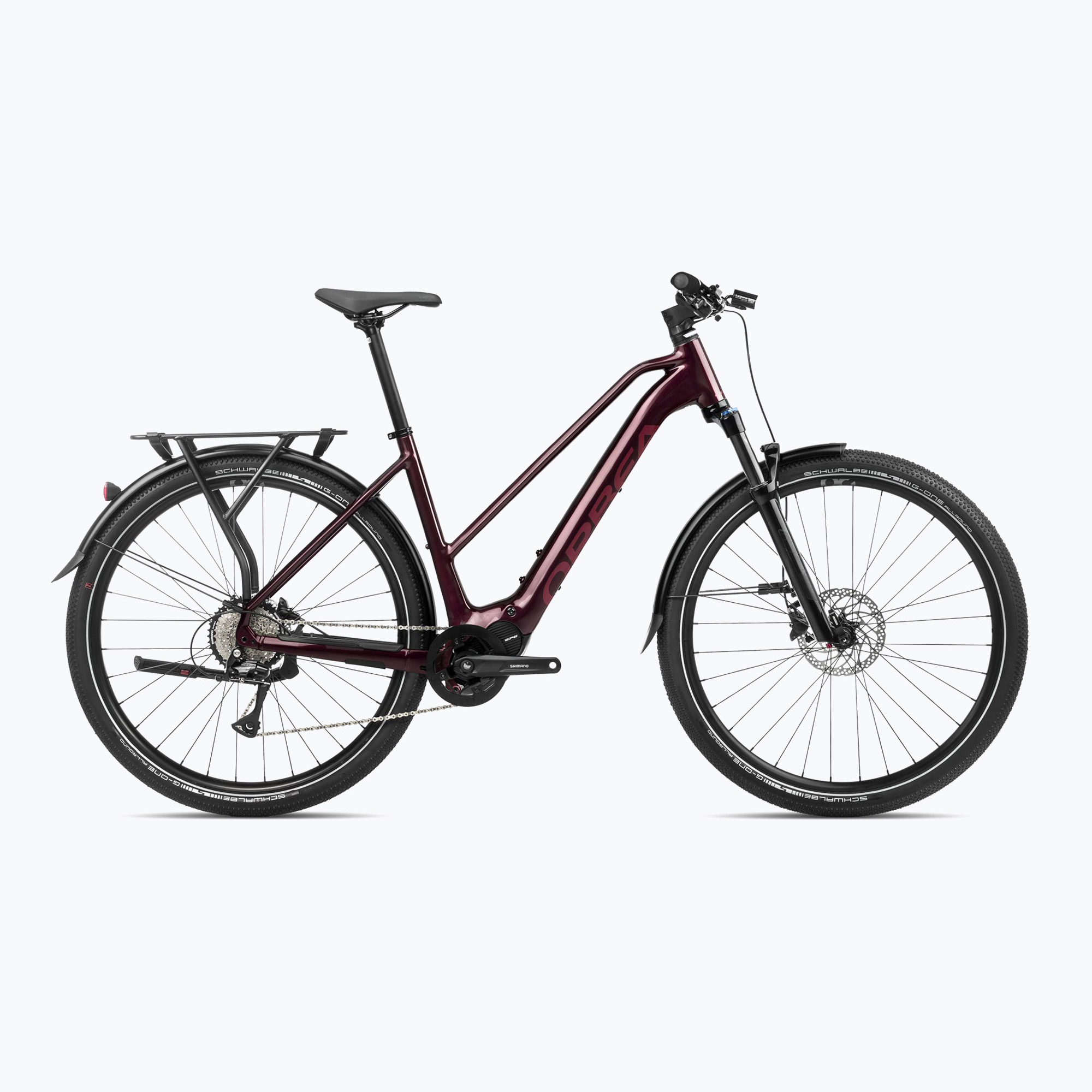 Orbea Kemen Mid 40 540Wh 2024 dark red electric bike (S)