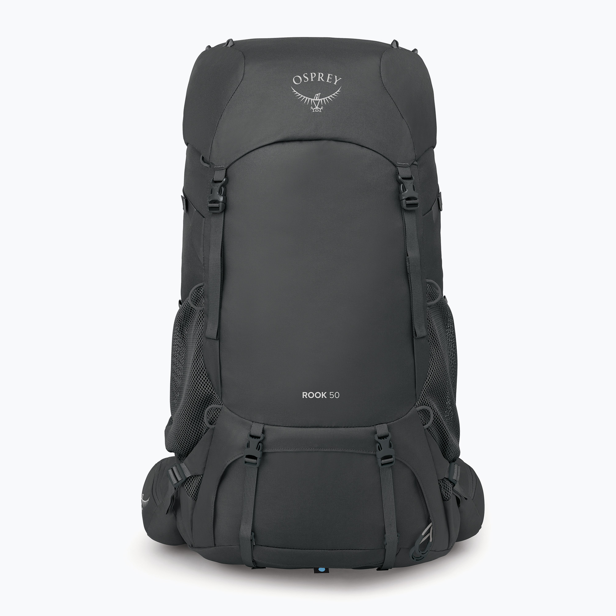 Men's trekking backpack Osprey Rook 50 l dark charcoal / silver lining