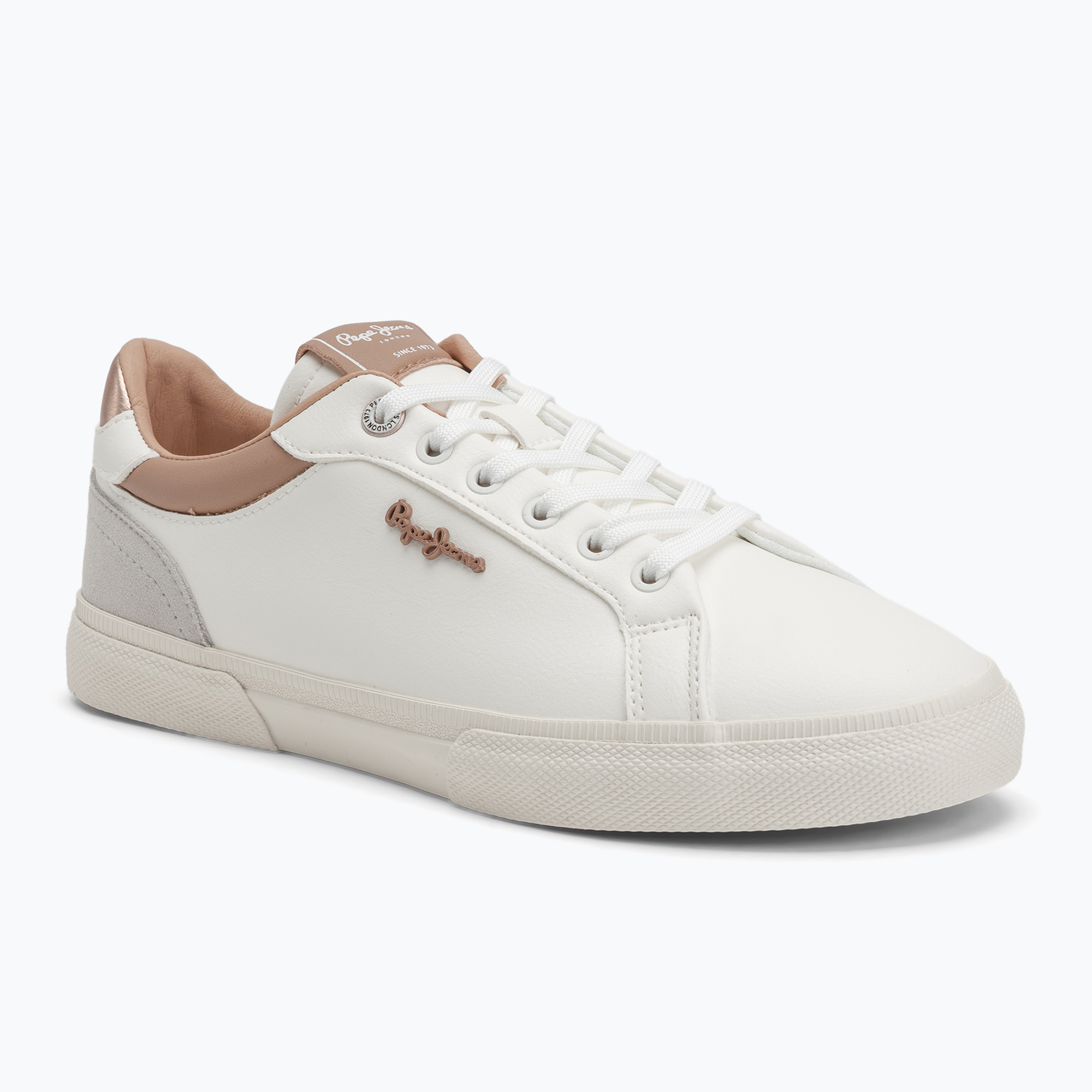 Women's shoes Pepe Jeans Kenton Court golden ochre brown