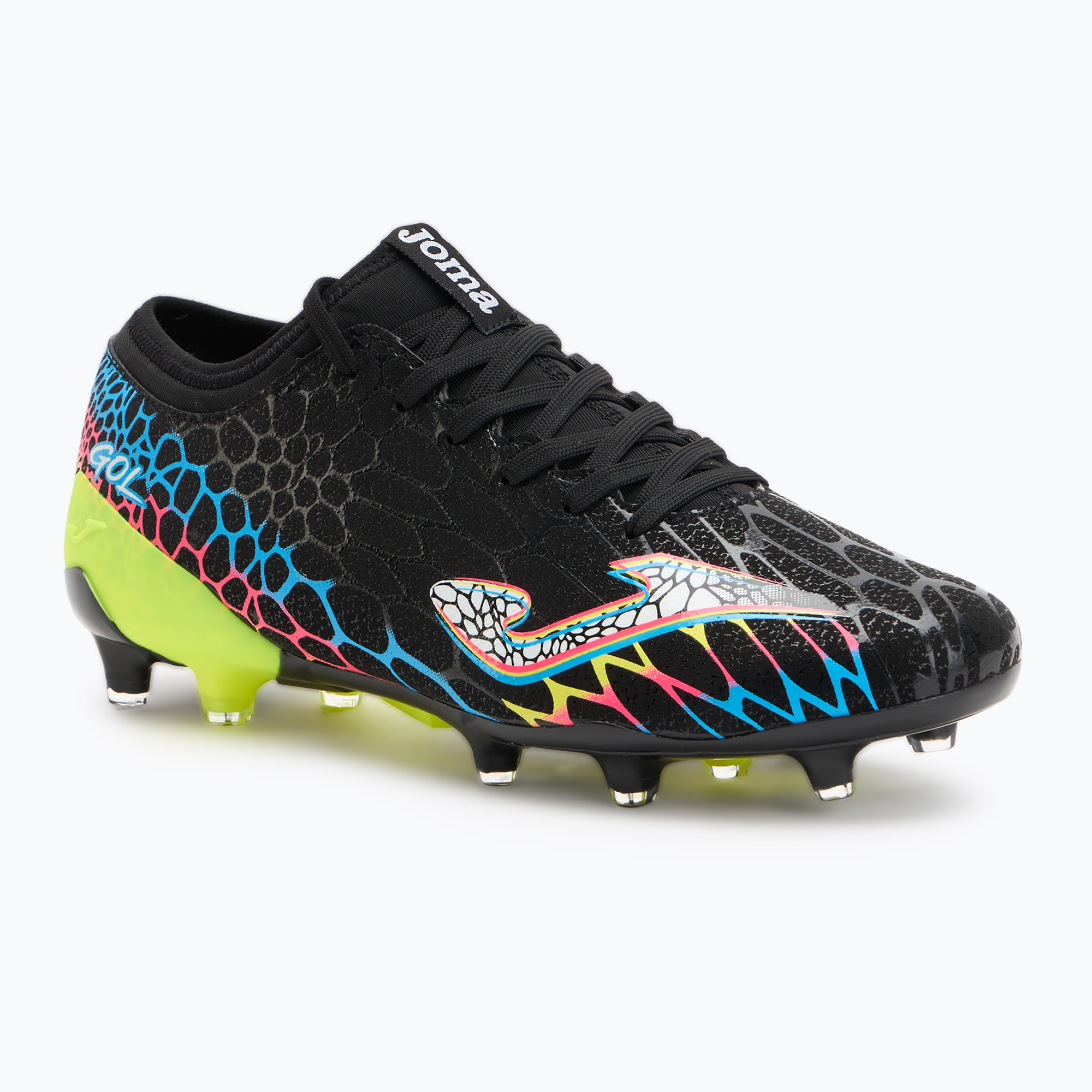Men's football boots Joma Gol FG black/lemon fluor (45 EU)