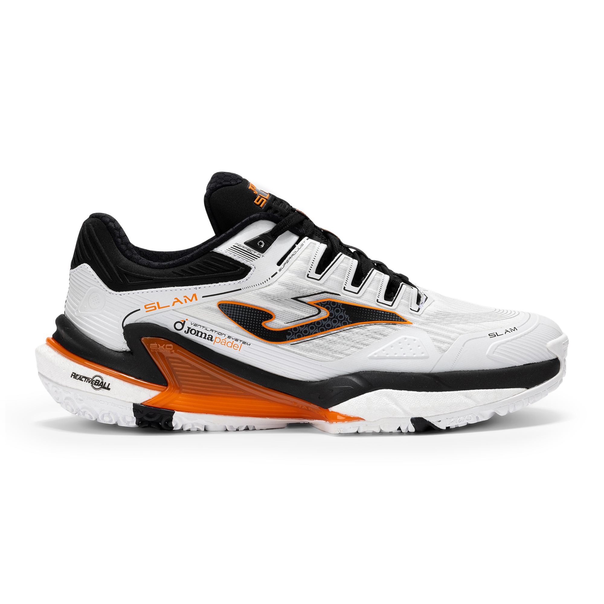 Men's padel shoes Joma Slam OM white/ black (44 EU)
